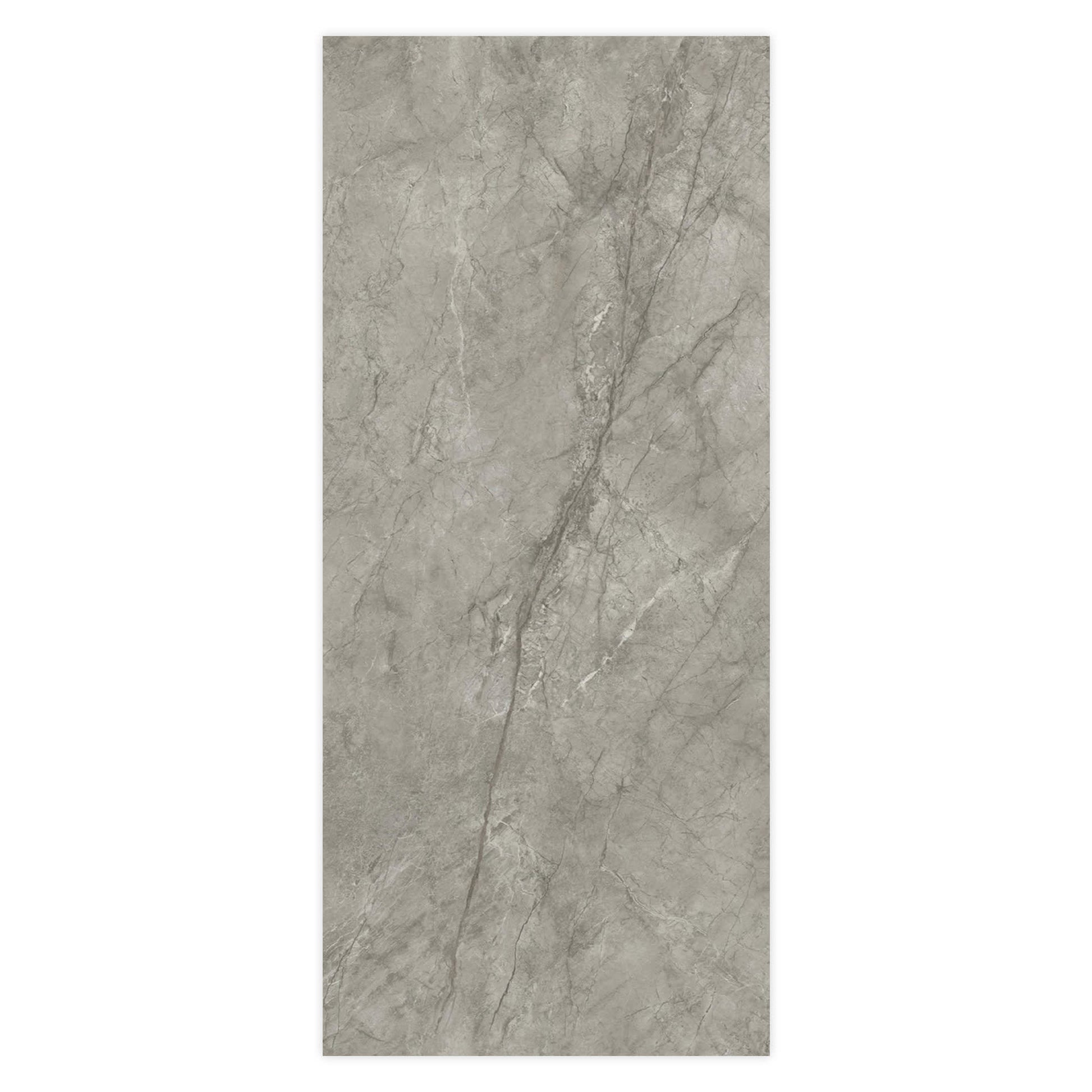 Carrelage effet Marbre Gris Royal 278x120x0,6 cm Brillant Orsiano - Mur intérieur
