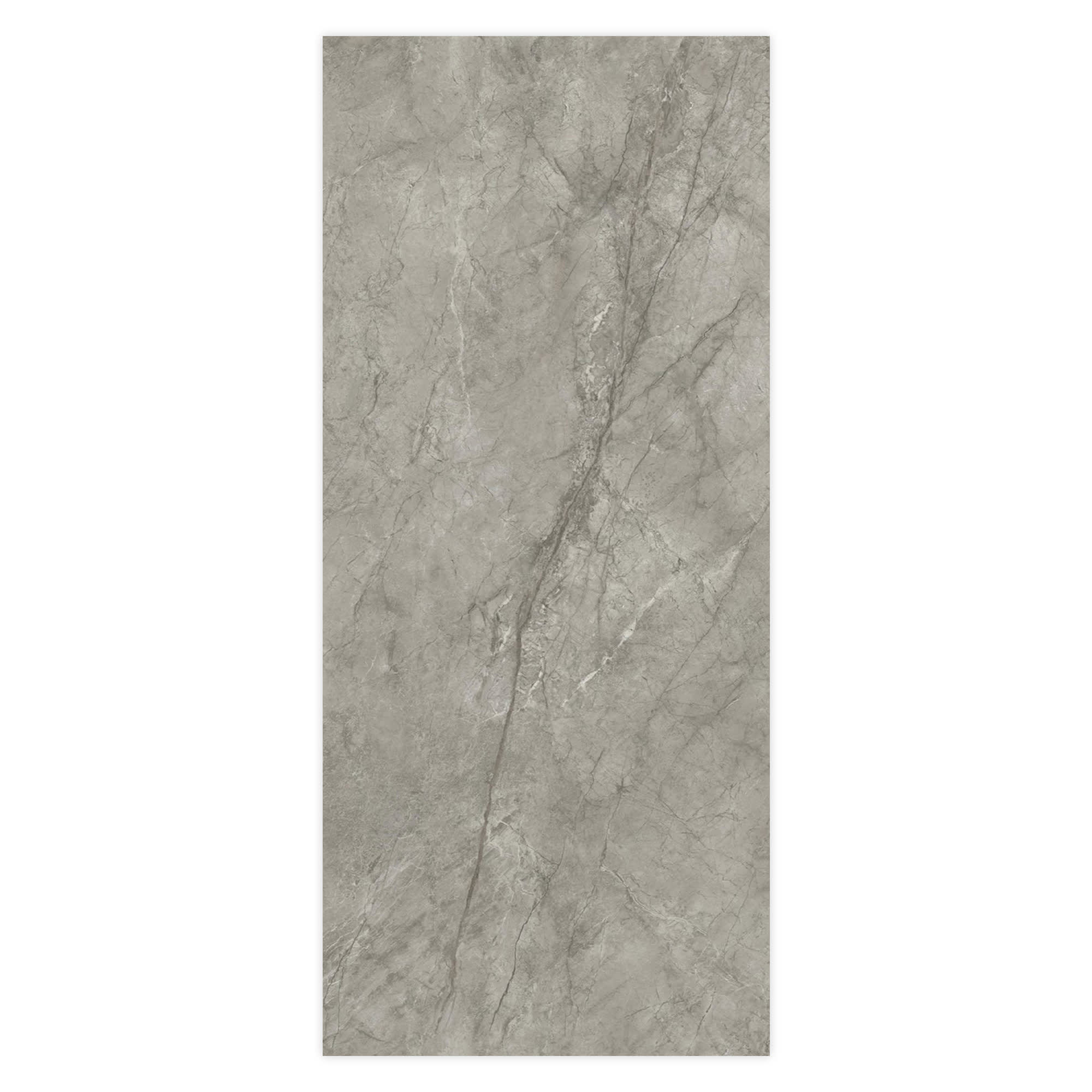 Carrelage effet Marbre Gris Royal 278x120x0,6 cm Brillant Orsiano - Mur intérieur