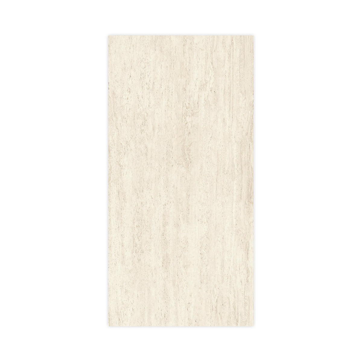 Carrelage effet Travertin Blanc Vein Cut 240x120x0,9 cm Mat Neravio - Mur intérieur