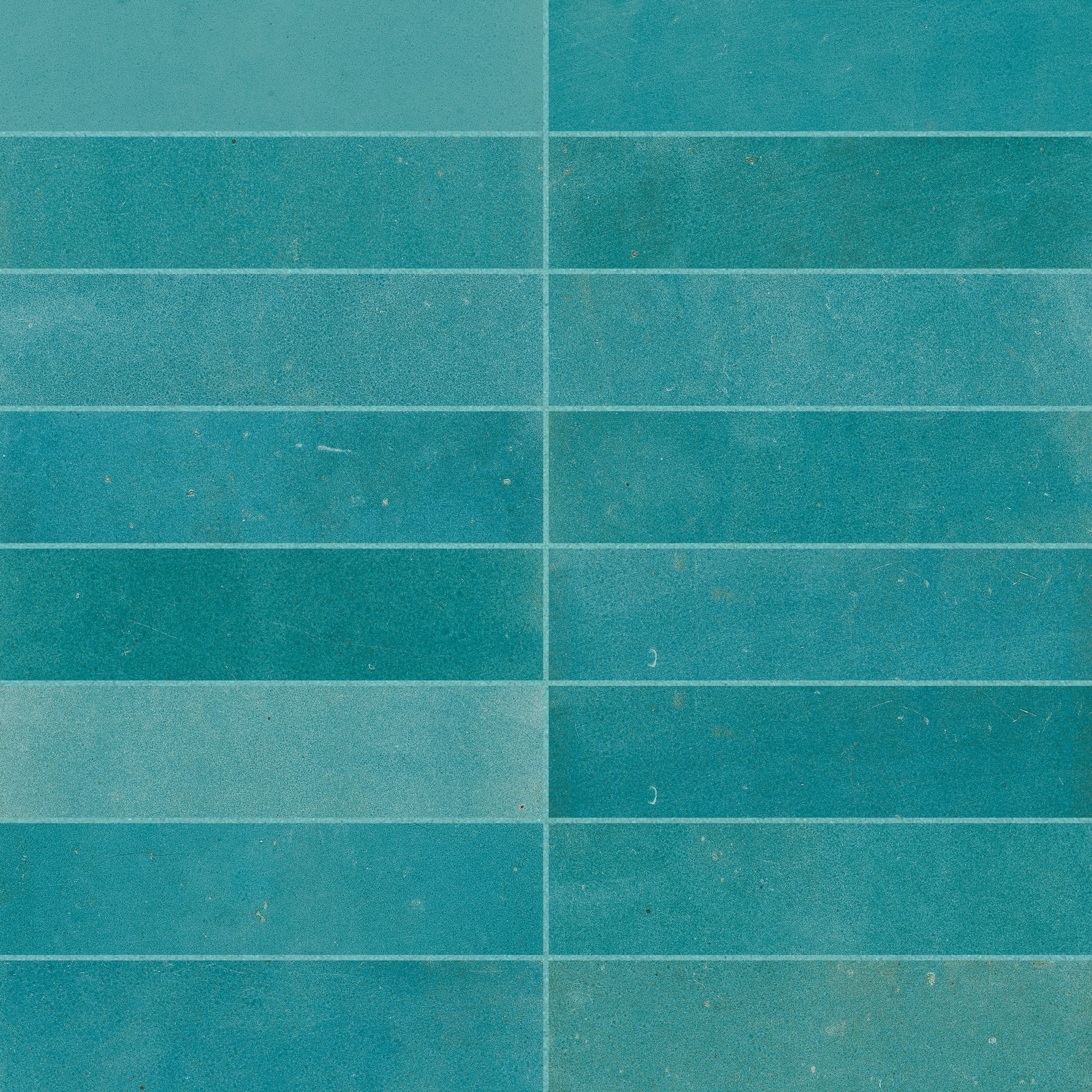 Carrelage effet Zellige Bleu Mer 20x6,5x0,85 cm Mat Serinor - Mur intérieur