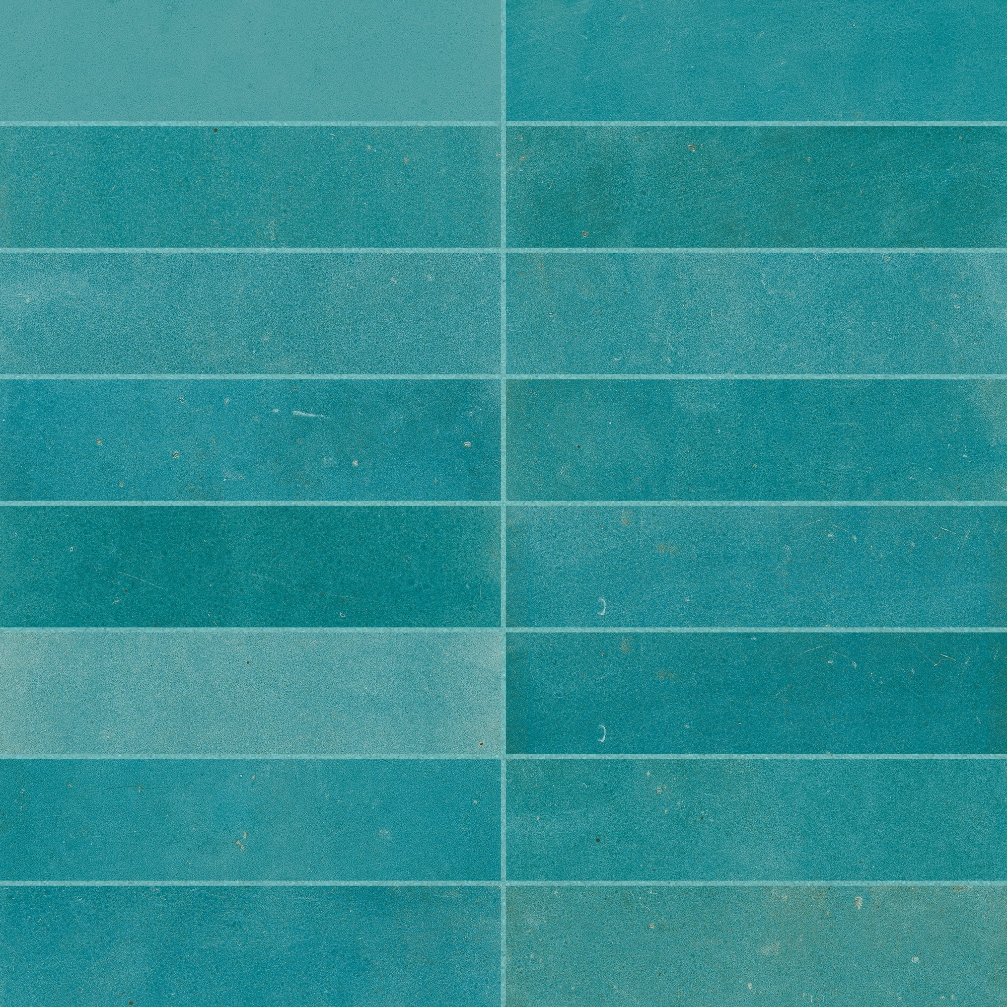 Carrelage effet Zellige Bleu Mer 20x6,5x0,85 cm Mat Serinor - Mur intérieur