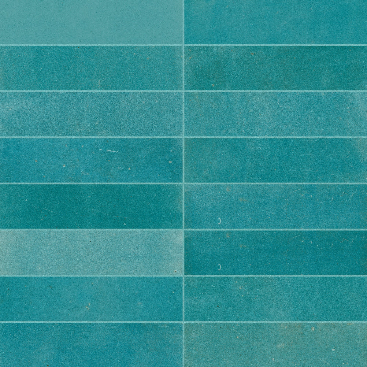 Carrelage effet Zellige Bleu Mer 20x6,5x0,85 cm Mat Serinor - Mur intérieur