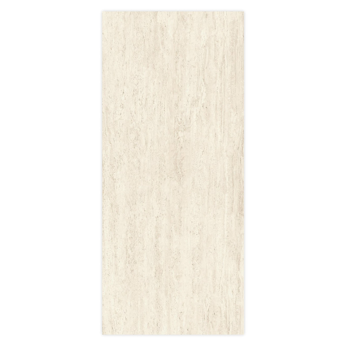 Carrelage effet Travertin Blanc Vein Cut 278x120x0,6 cm Mat Neravio - Mur intérieur