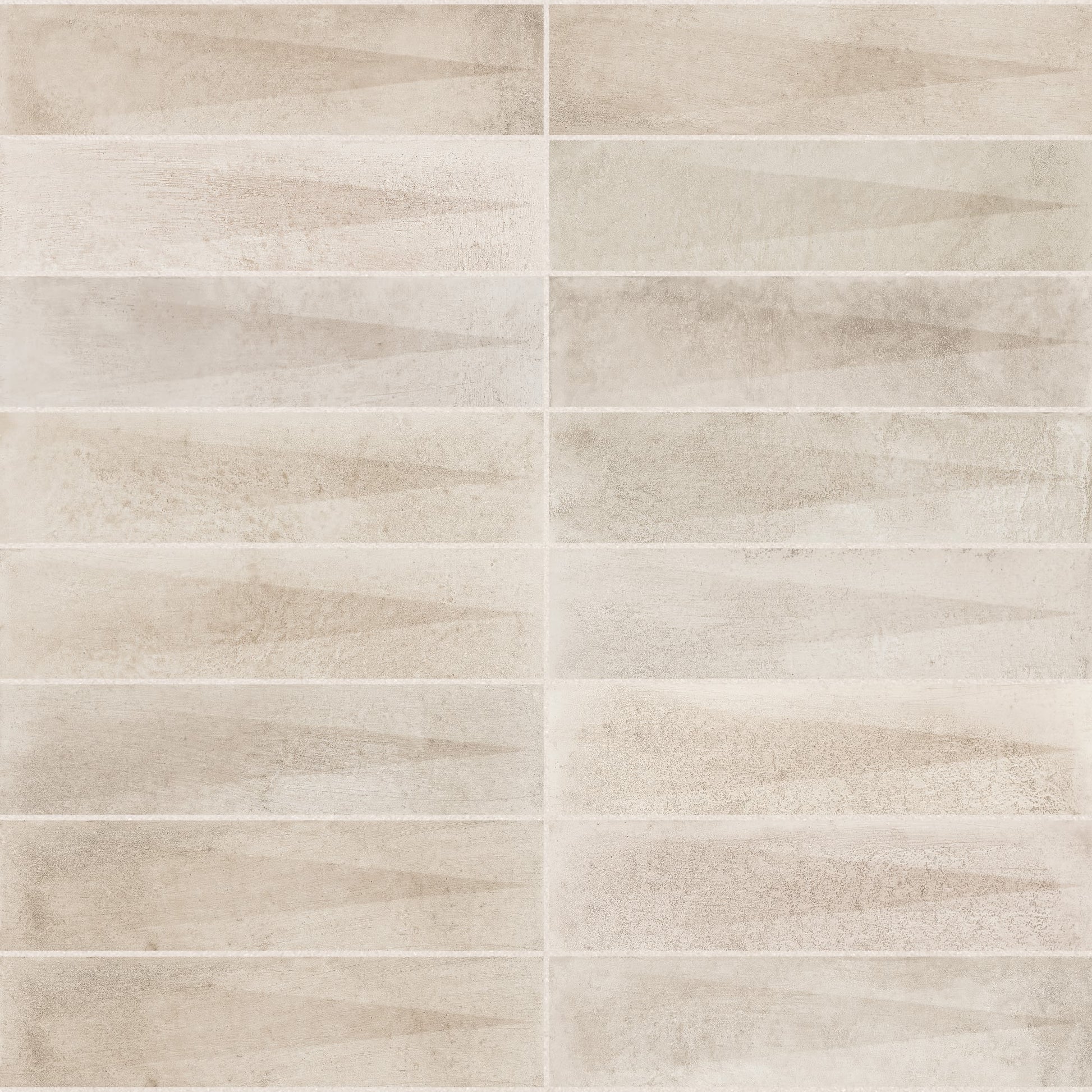 Carrelage effet Zellige 3D Beige Foncé 24,6x6x0,85 cm Montel - Mur intérieur