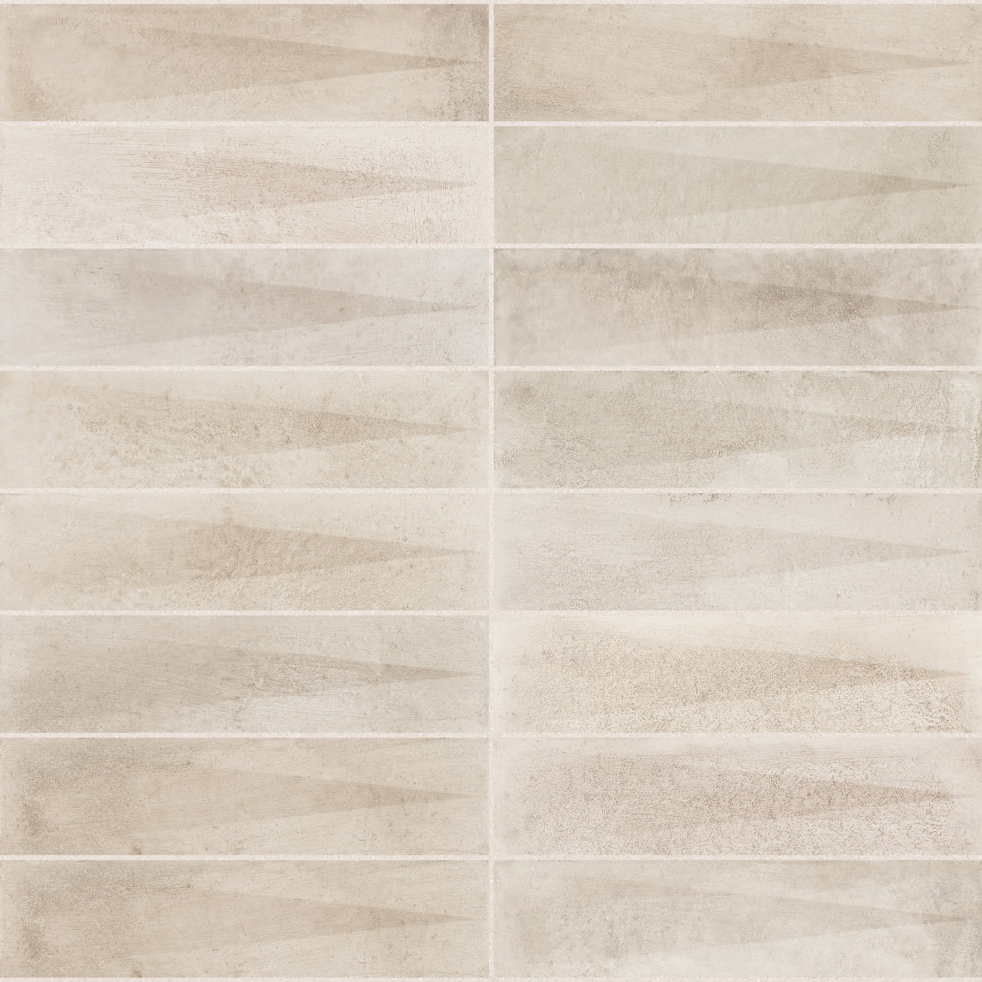 Carrelage effet Zellige 3D Beige Foncé 24,6x6x0,85 cm Montel - Mur intérieur