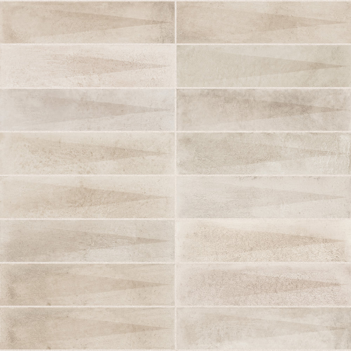 Carrelage effet Zellige 3D Beige Foncé 24,6x6x0,85 cm Montel - Mur intérieur