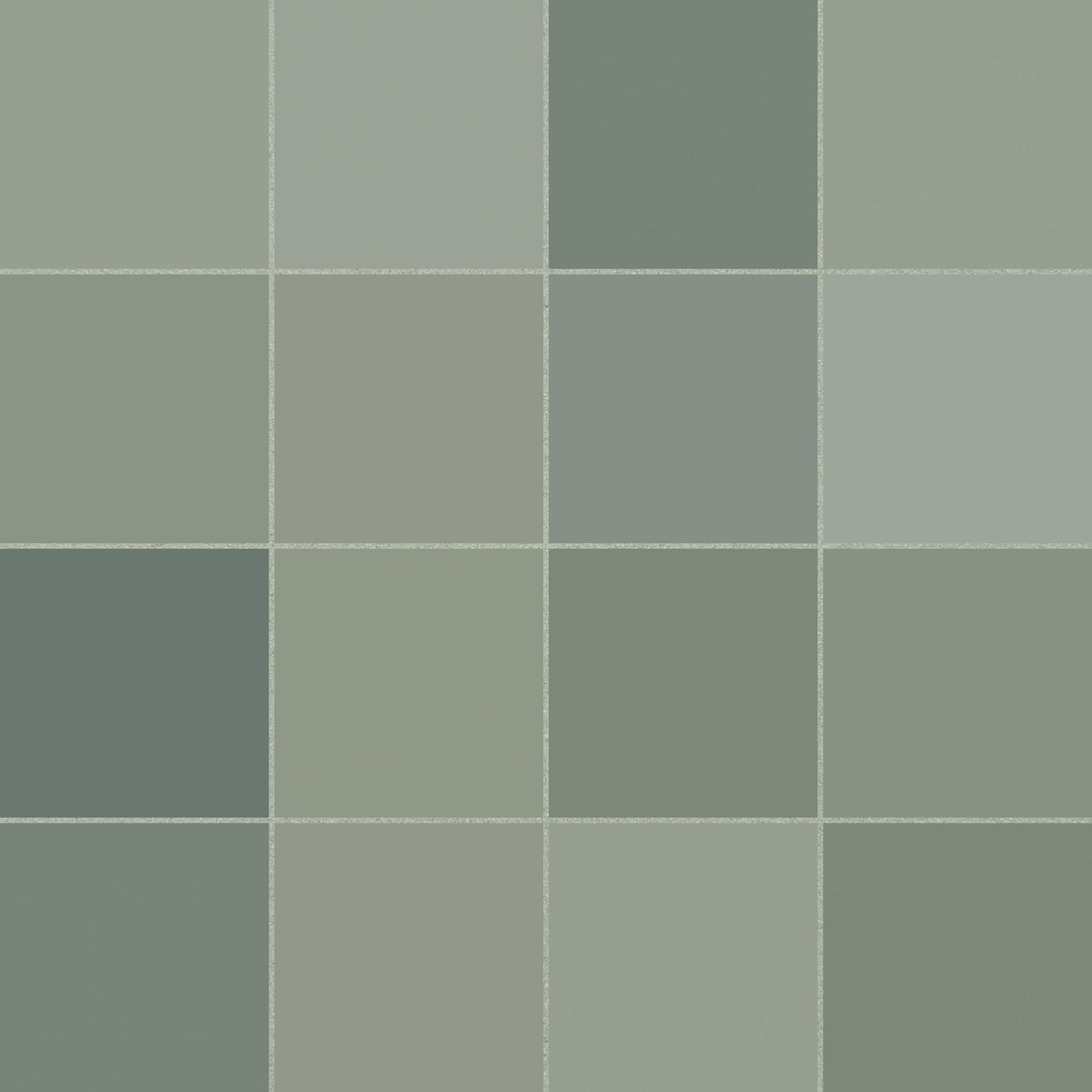 Carrelage effet Zellige Vert Sauge 12,3x12,3x0,87 cm Cubriel - Sol et mur intérieur