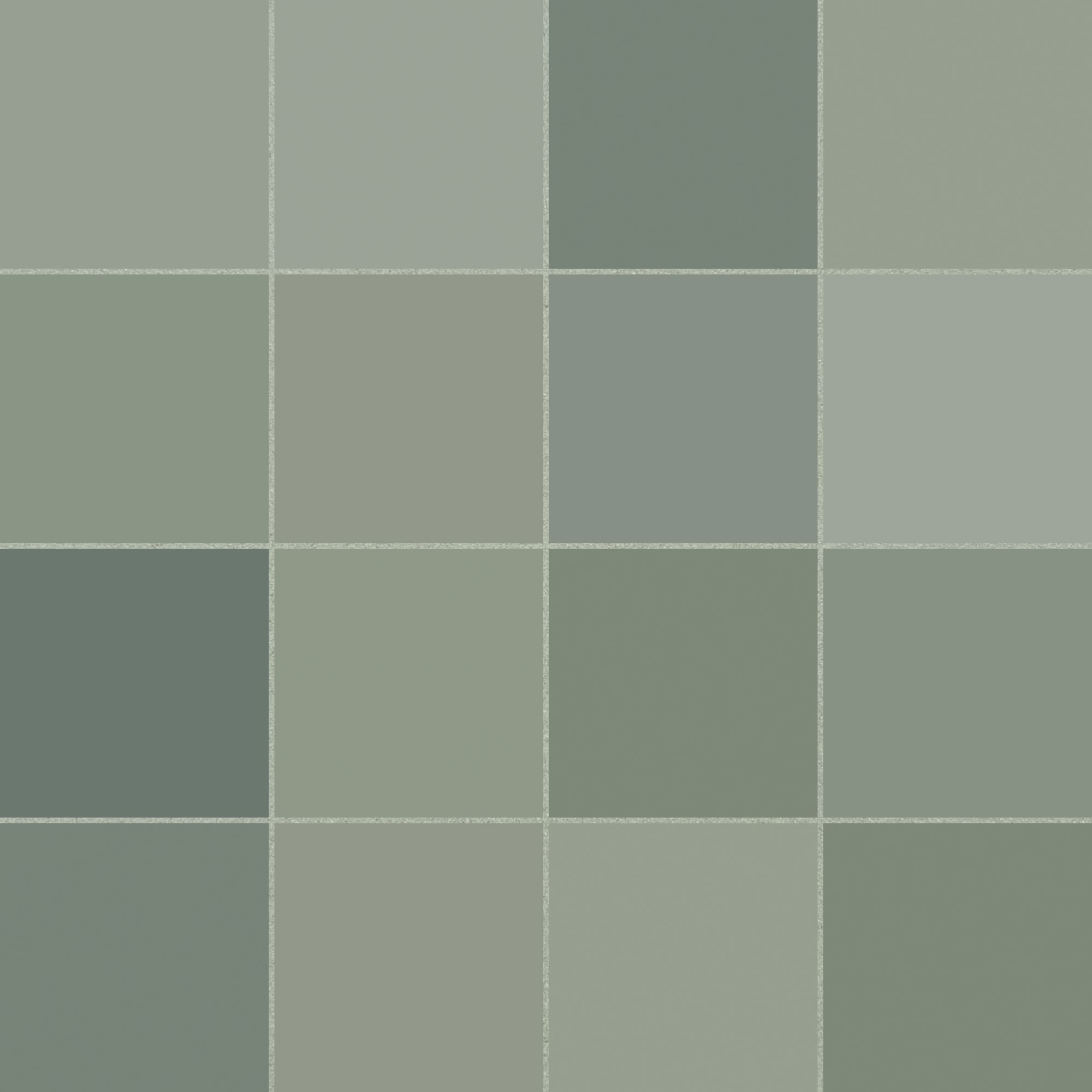 Carrelage effet Zellige Vert Sauge 12,3x12,3x0,87 cm Cubriel - Sol et mur intérieur