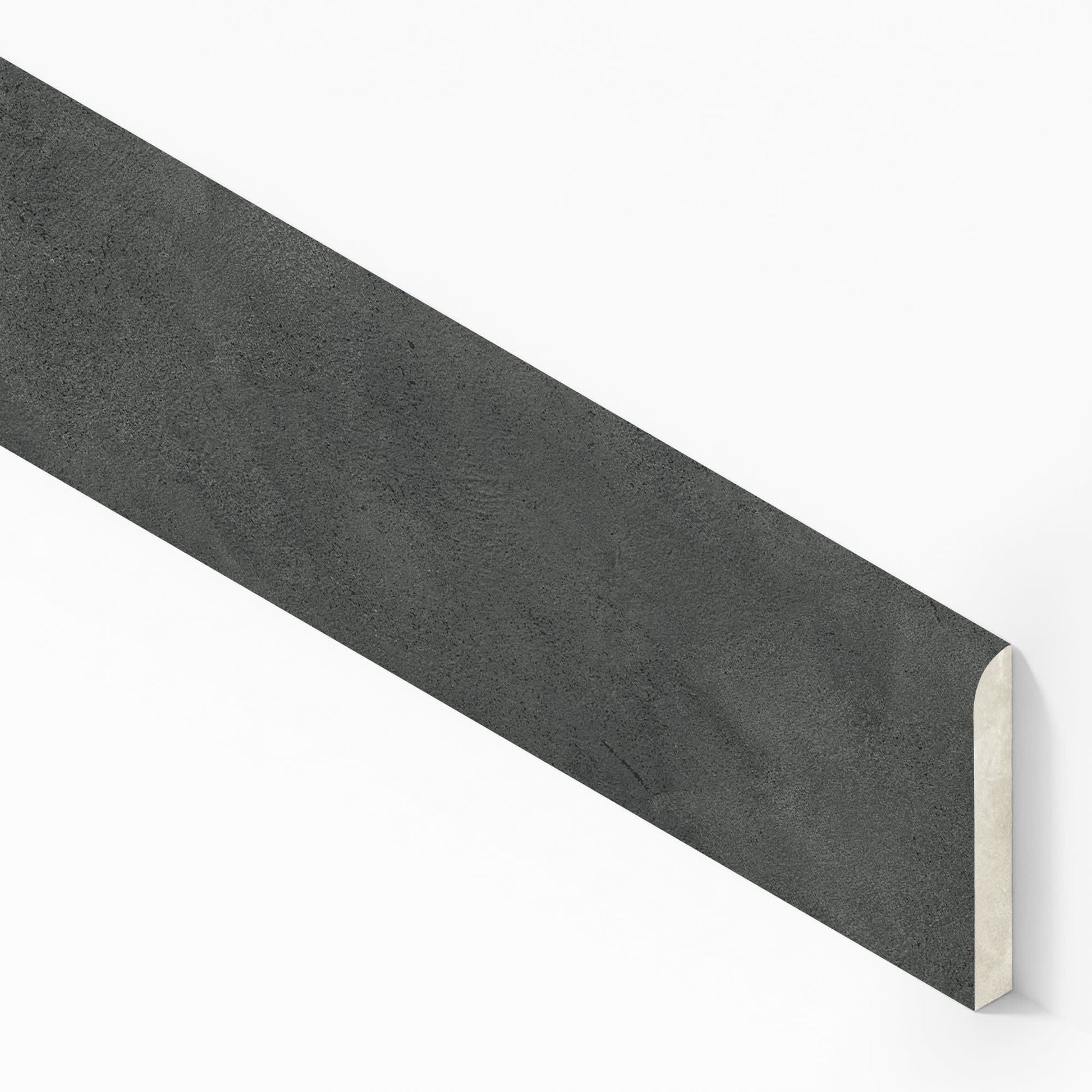 Plinthe carrelage effet Béton Gris Charbon 60x7,2 cm Mat Stavira