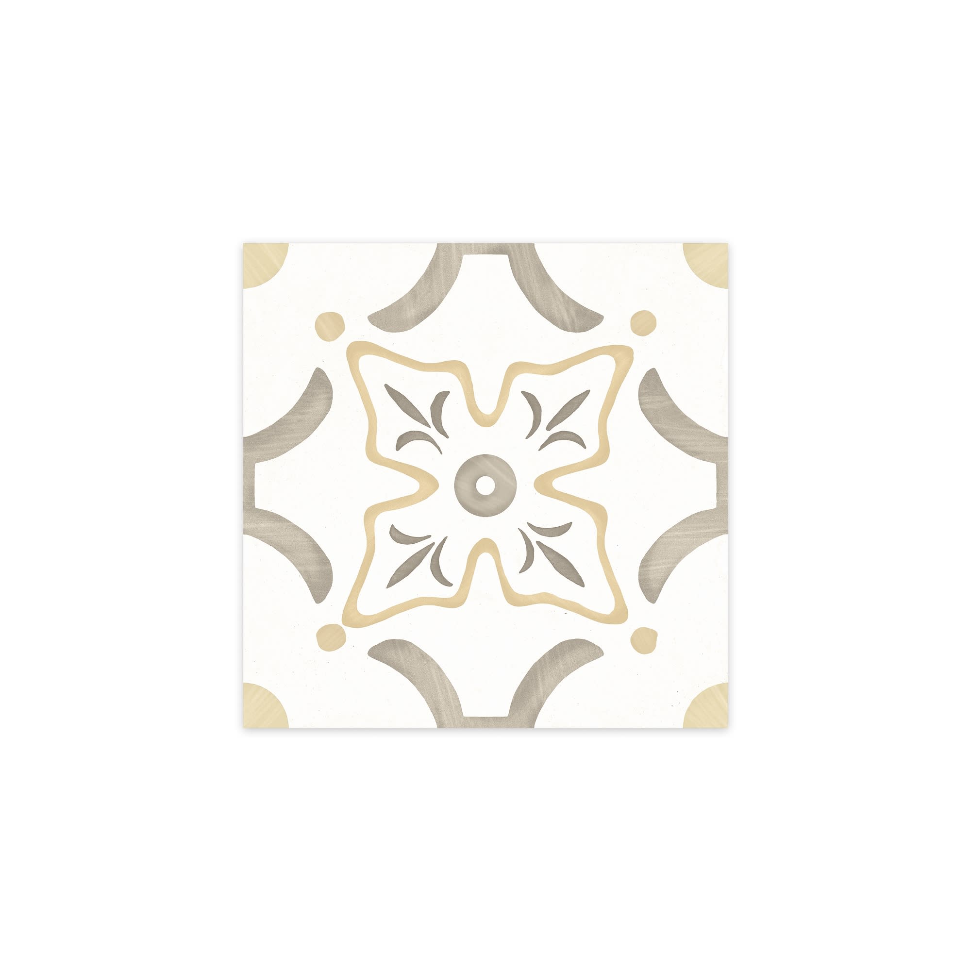 Carrelage effet Carreau ciment Roselis Vert 22,3x22,3x0,9 cm Levior - Sol et mur intérieur