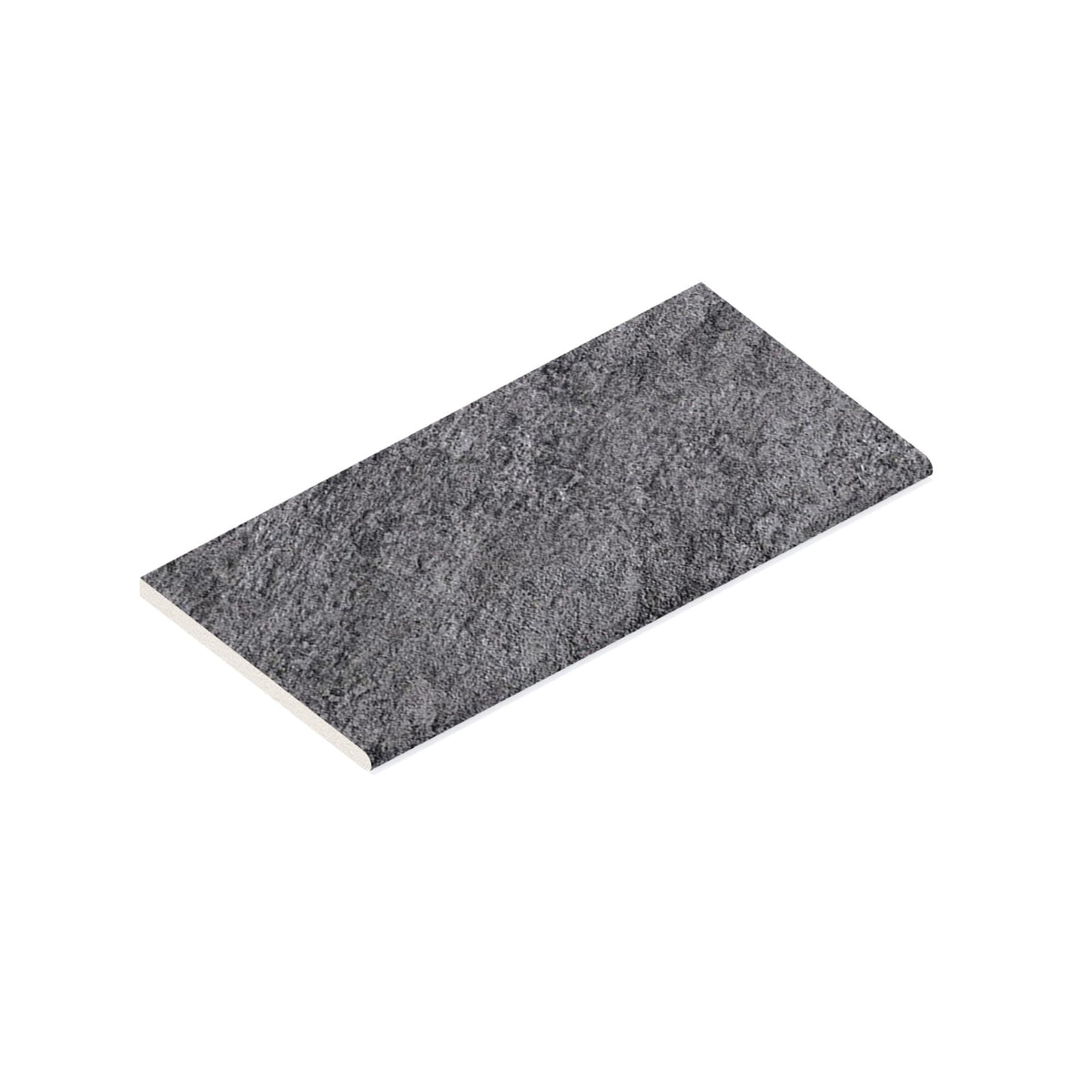 Margelle de piscine effet Pierre Quartzite Gris Ombre 60x30x2 cm Bord 1/2 Rond Teravio