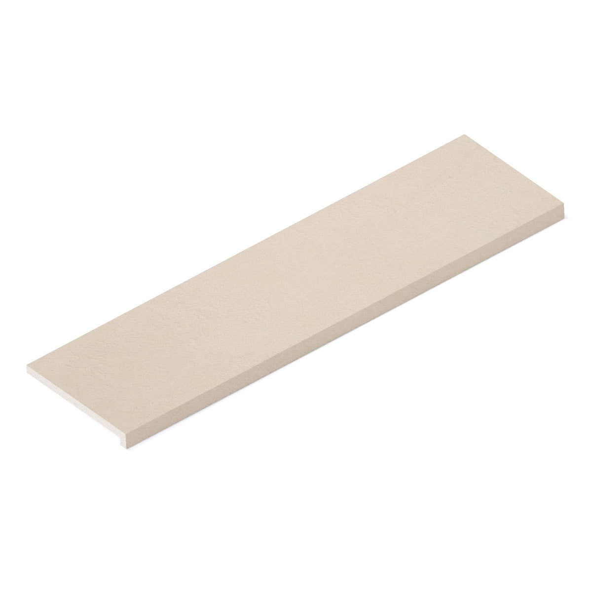 Margelle de piscine effet Béton Blanc Minéral 120x33x2 cm Bord Droit avec retombée Benzaro