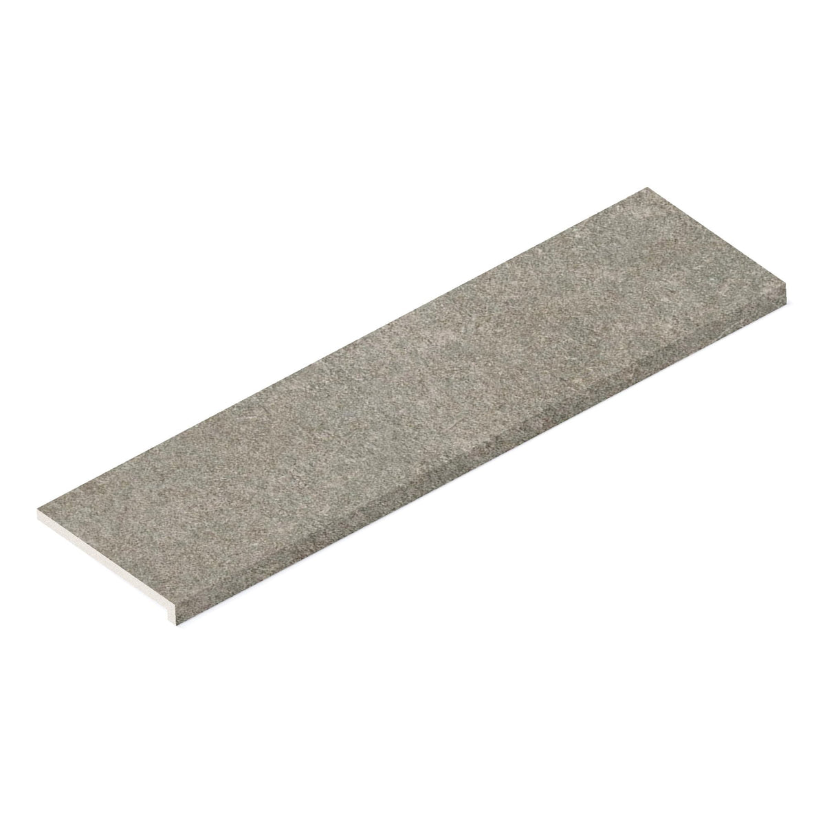 Margelle de piscine effet Pierre Quartzite Gris Cendré 120x33x2 cm Bord Droit avec retombée Venturo