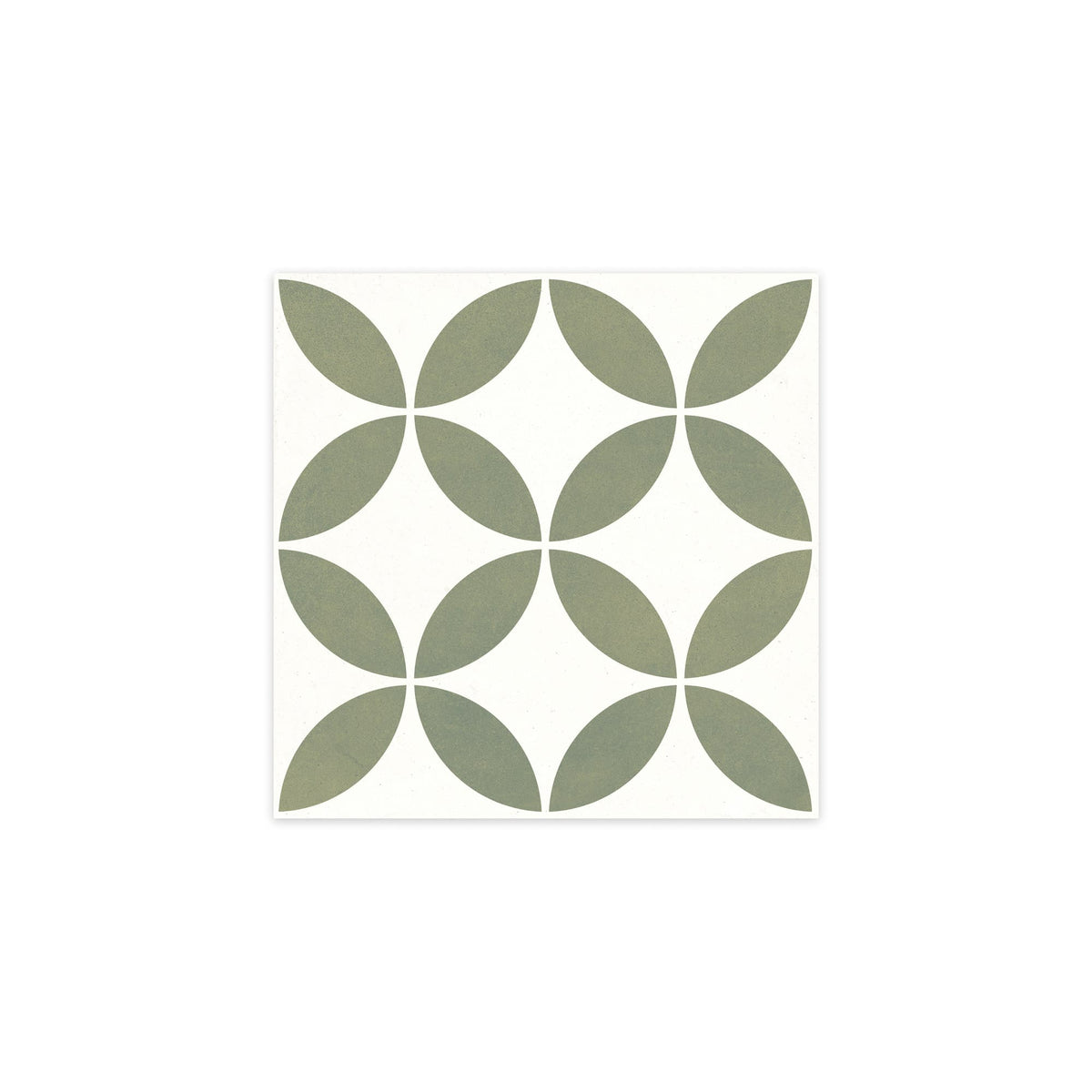 Carrelage effet Carreau ciment Axerio Vert 22,3x22,3x0,9 cm Savero - Sol et mur intérieur