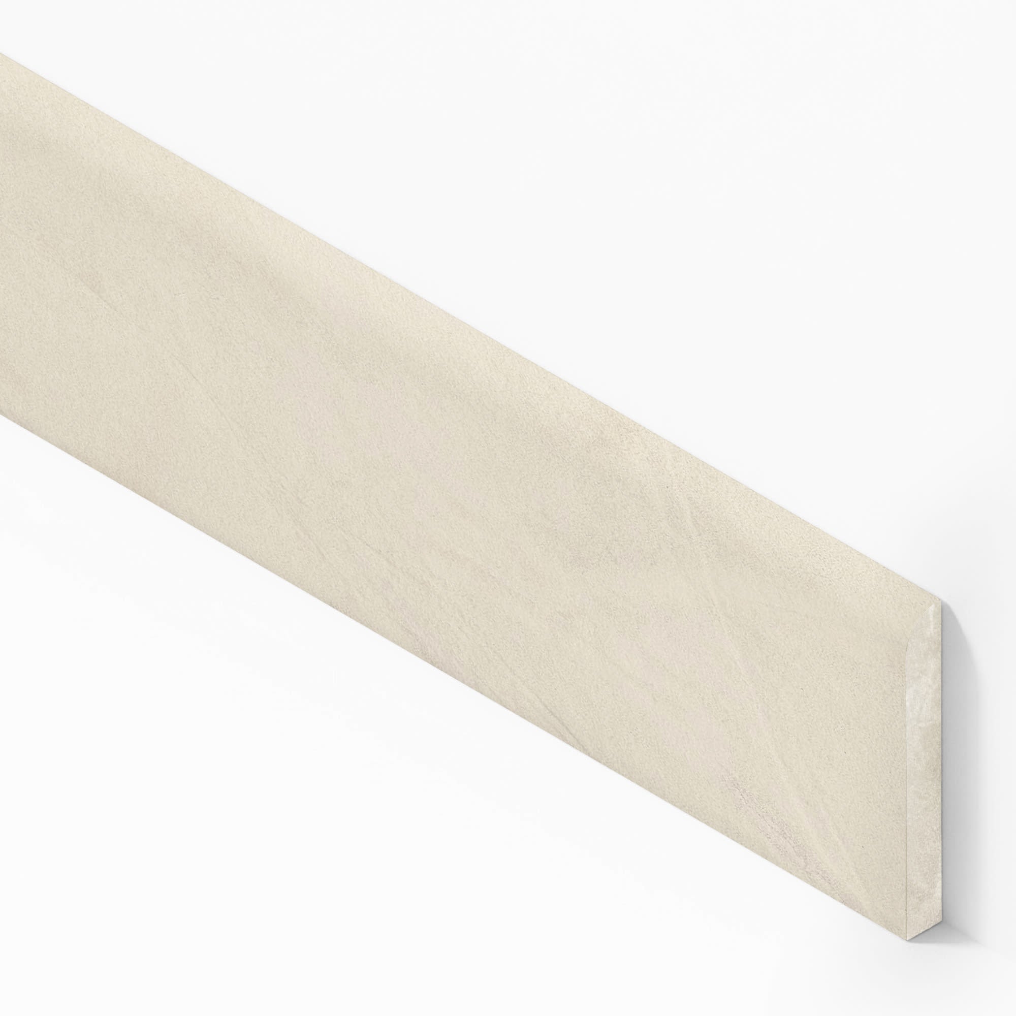 Plinthe carrelage effet Enduit Blanc Lin 60x7,2 cm Silk Calviro