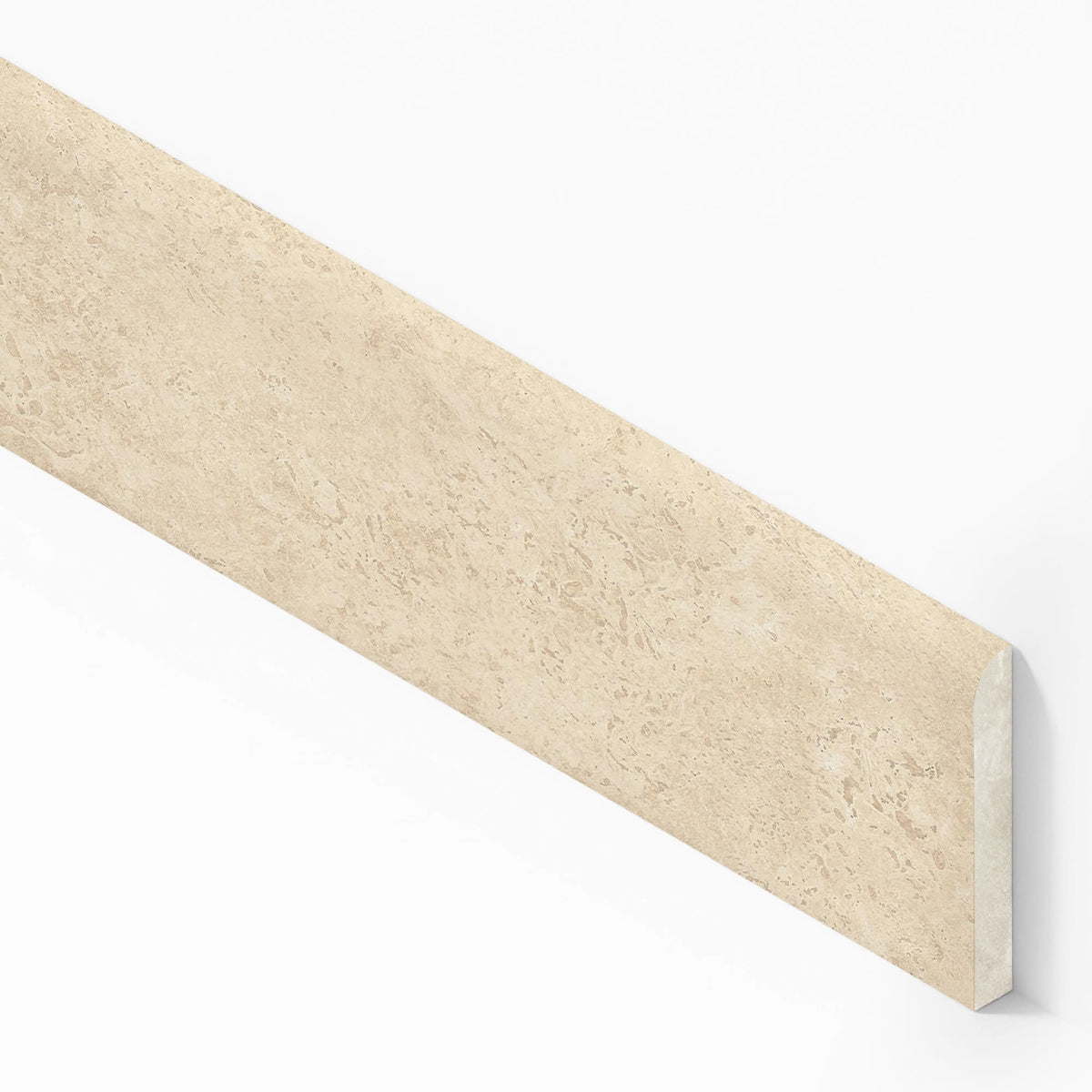 Plinthe carrelage effet Travertin Beige Cross Cut 120x7,2 cm Mat Neravio