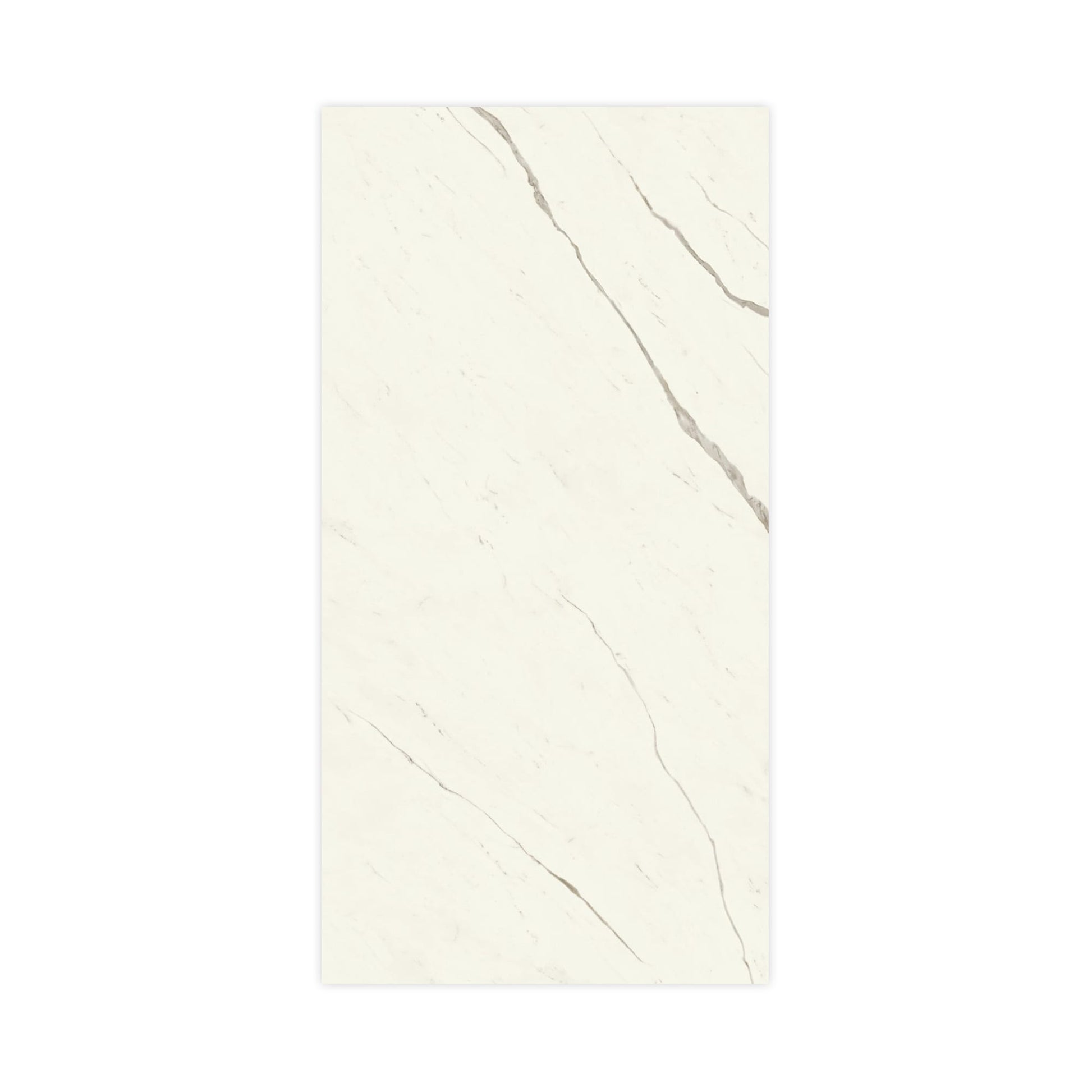 Carrelage effet Marbre Blanc Calacatta Alba 240x120x0,9 cm Brillant Montira - Mur intérieur