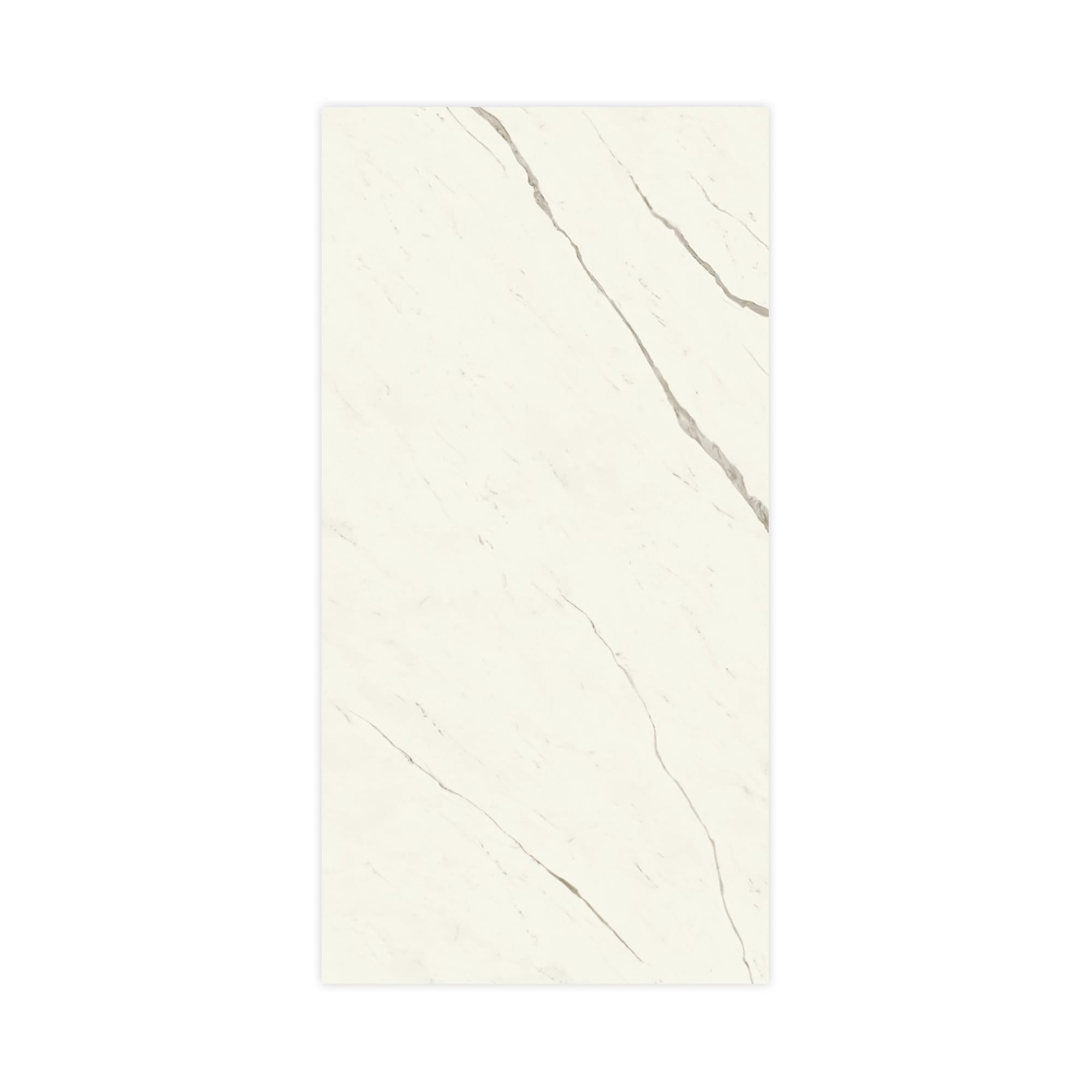 Carrelage effet Marbre Blanc Calacatta Alba 240x120x0,9 cm Brillant Montira - Mur intérieur