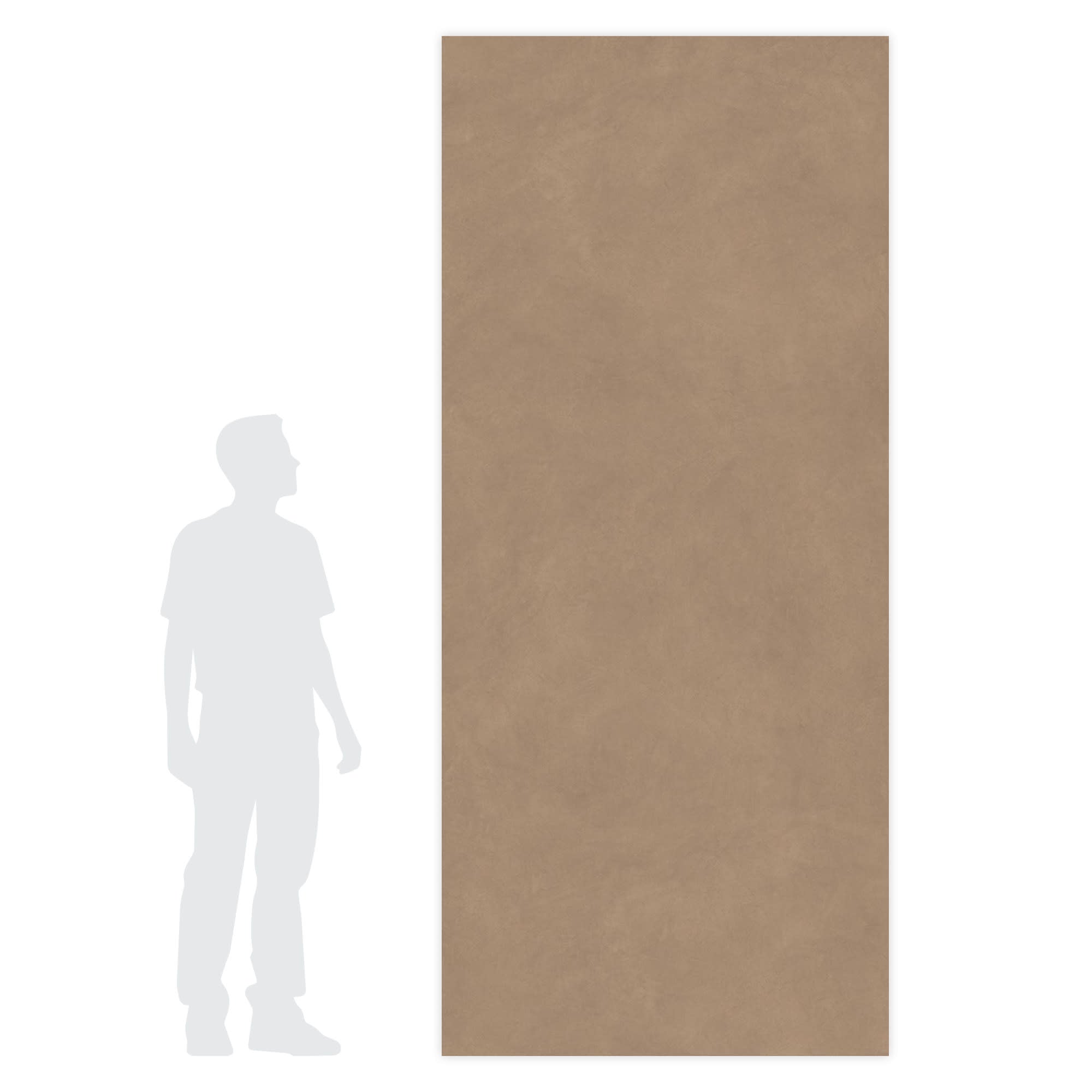 Carrelage effet Béton Beige Argile 278x120x0,6 cm Mat Benzaro - Mur intérieur