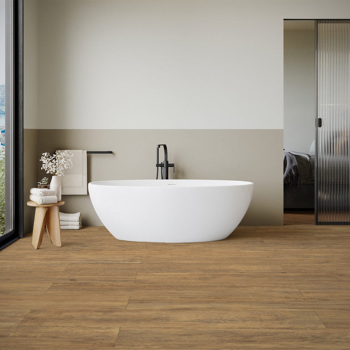 Carrelage Vintage effet Parquet Bois Chêne Naturel 121x19,5x0,9 cm Virello - Sol et mur intérieur et Sol extérieur