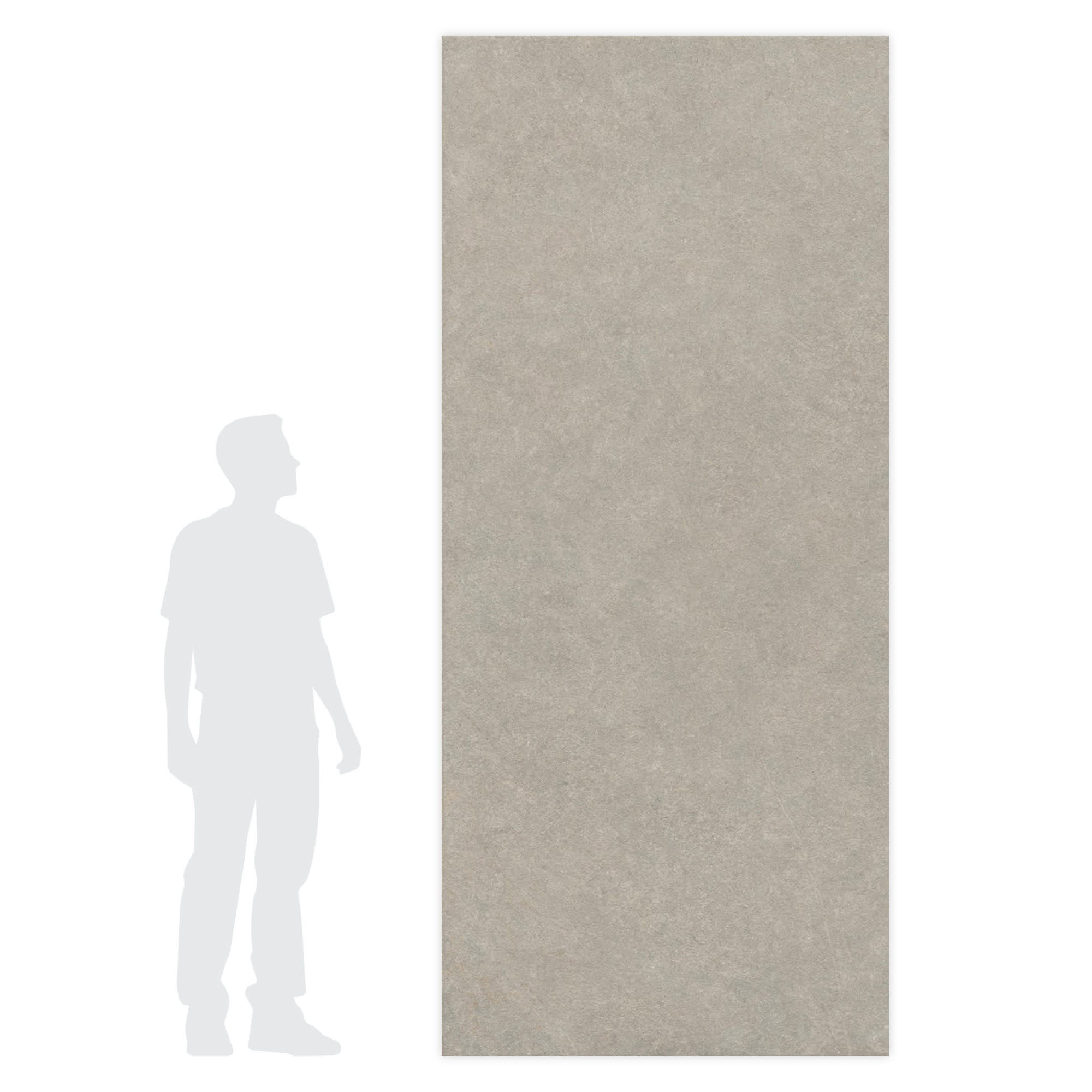 Carrelage effet Pierre Quartzite Gris Galet 278x120x0,6 cm Mat Venturo - Mur intérieur