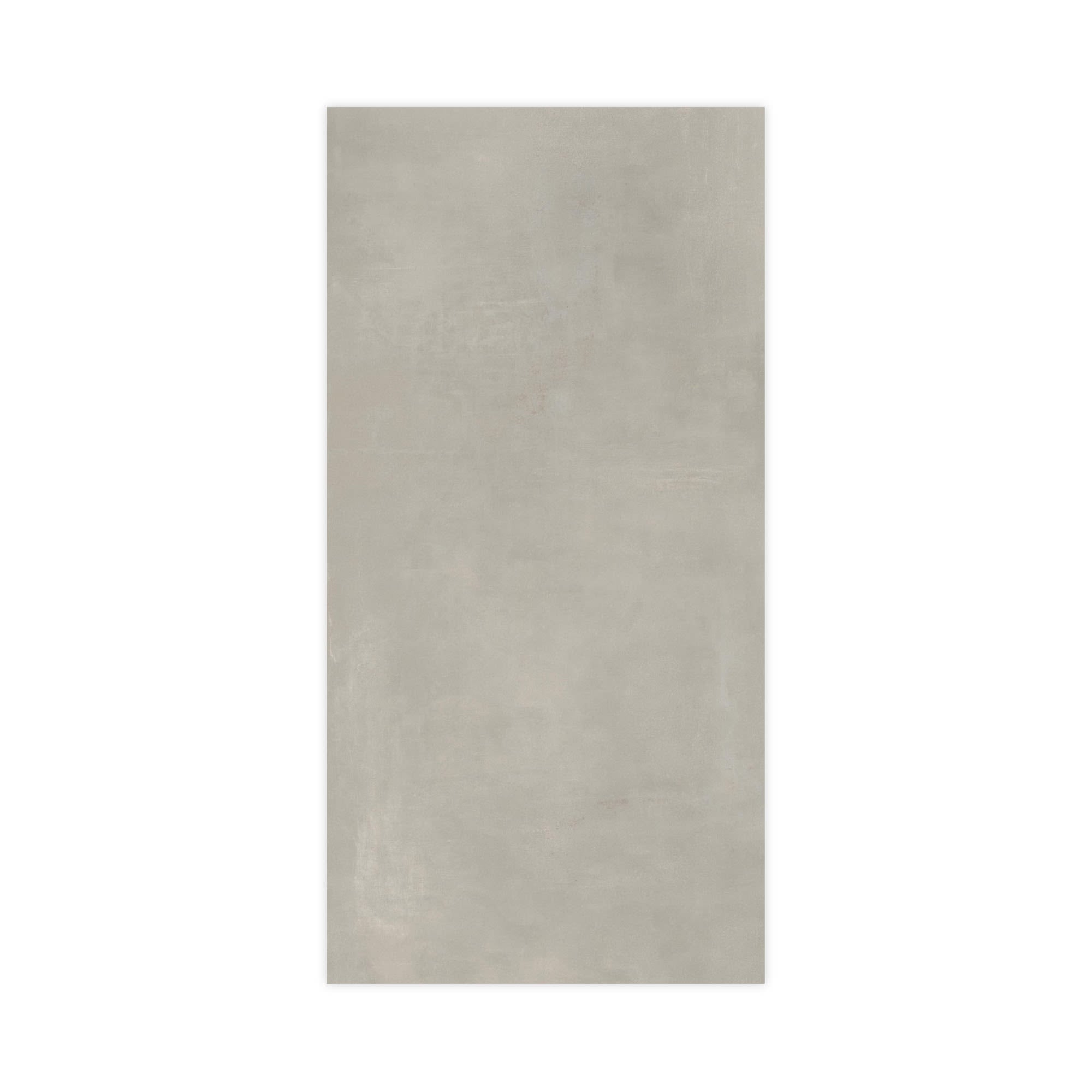 Carrelage effet Béton Gris Brume 240x120x0,9 cm Mat Gravino - Mur intérieur
