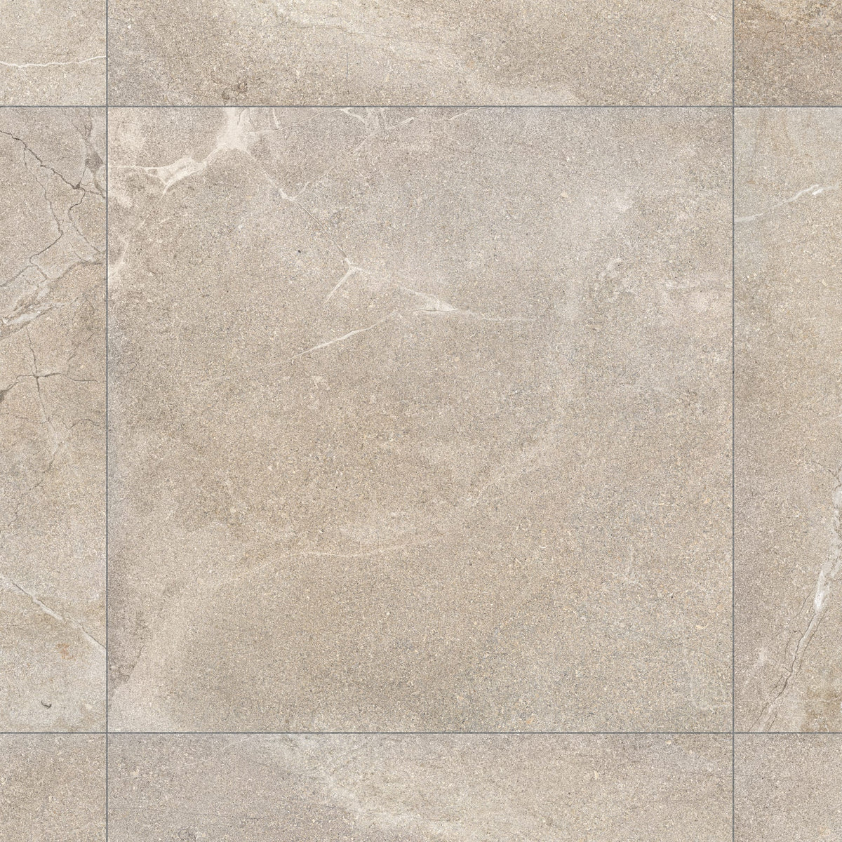 Carrelage effet Pierre Beige 90x90x0,9 cm In&Out Luzerio - Sol et mur intérieur et Sol extérieur