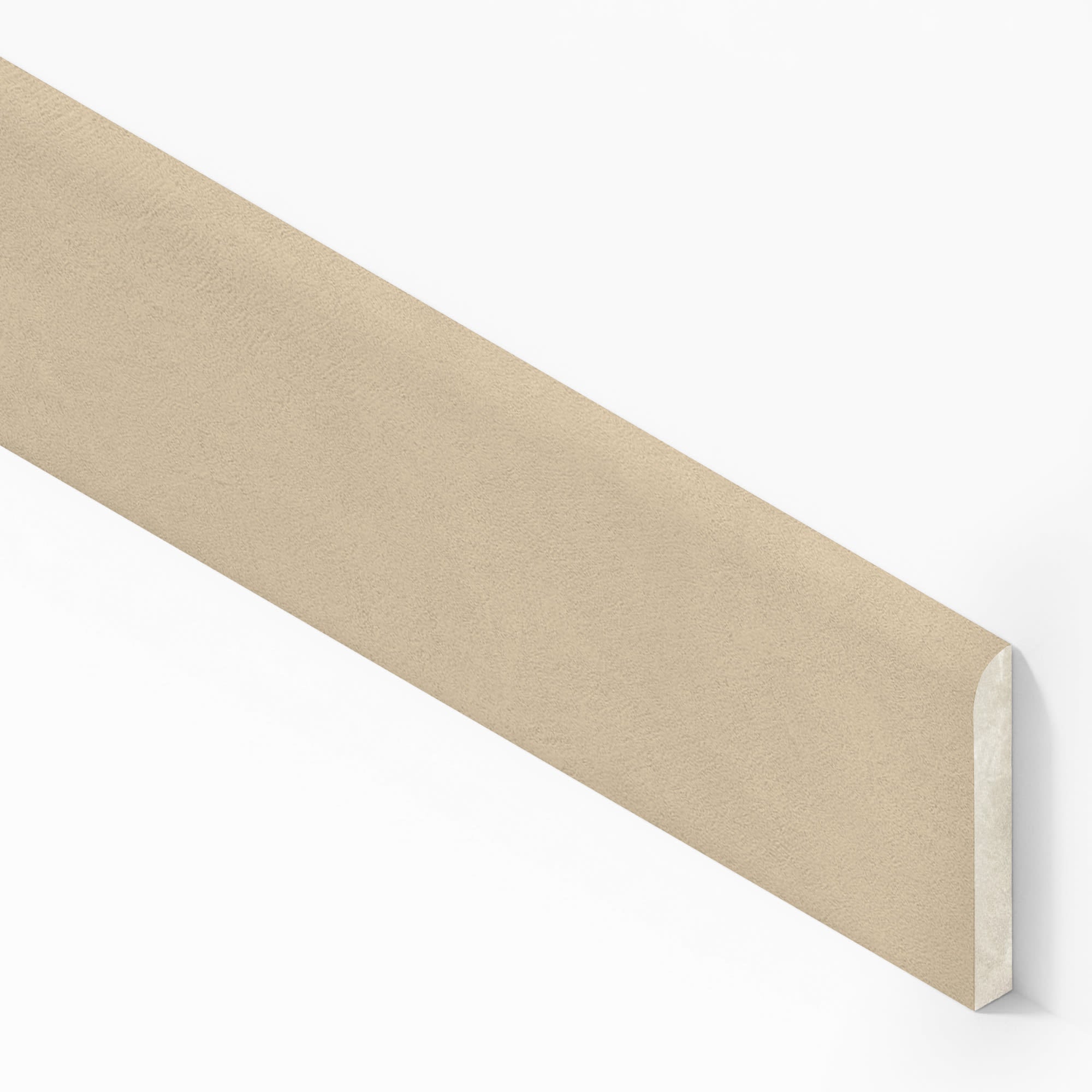 Plinthe carrelage effet Béton Beige Doré 60x7,2 cm Mat Talvoro