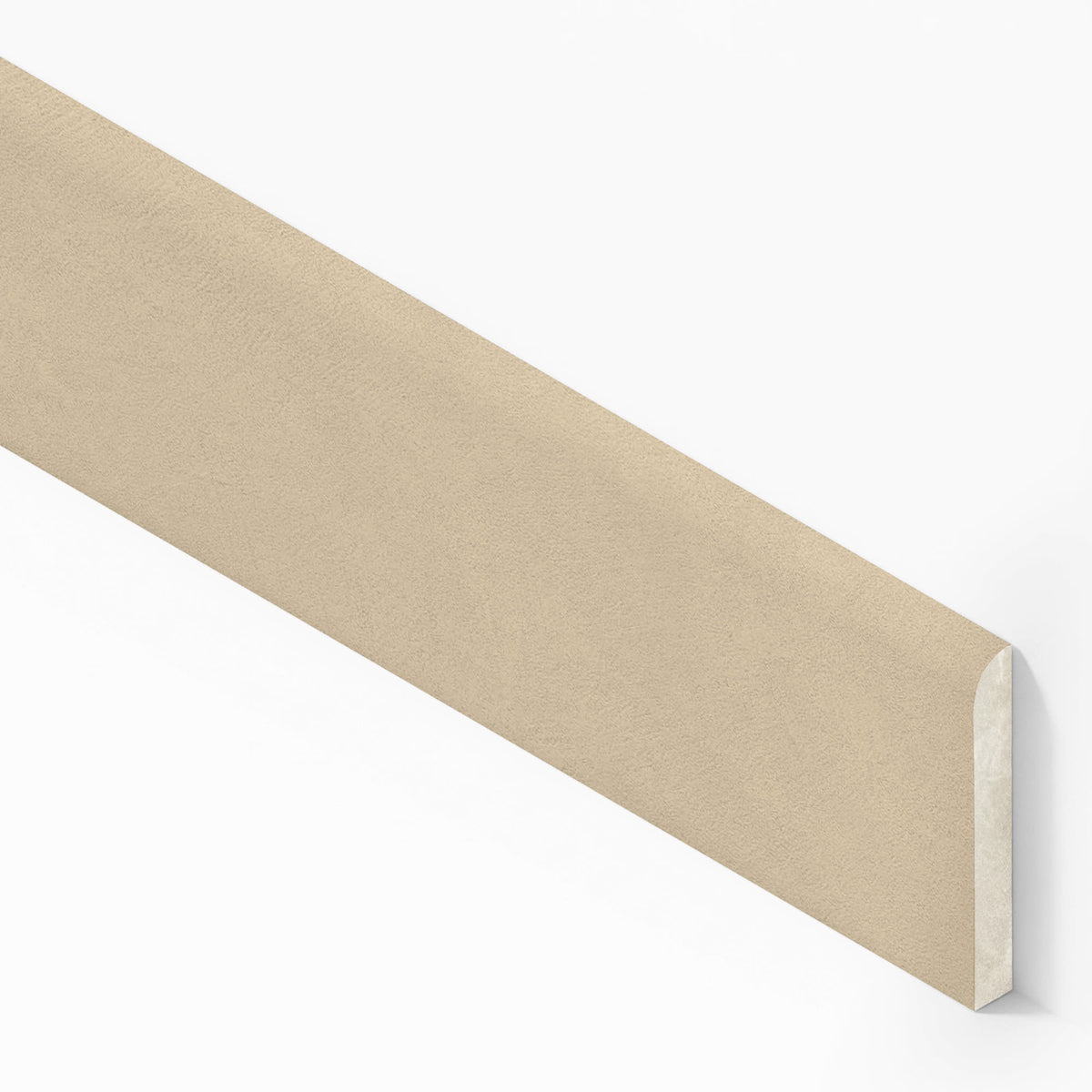 Plinthe carrelage effet Béton Beige Doré 80x7,2 cm Mat Talvoro
