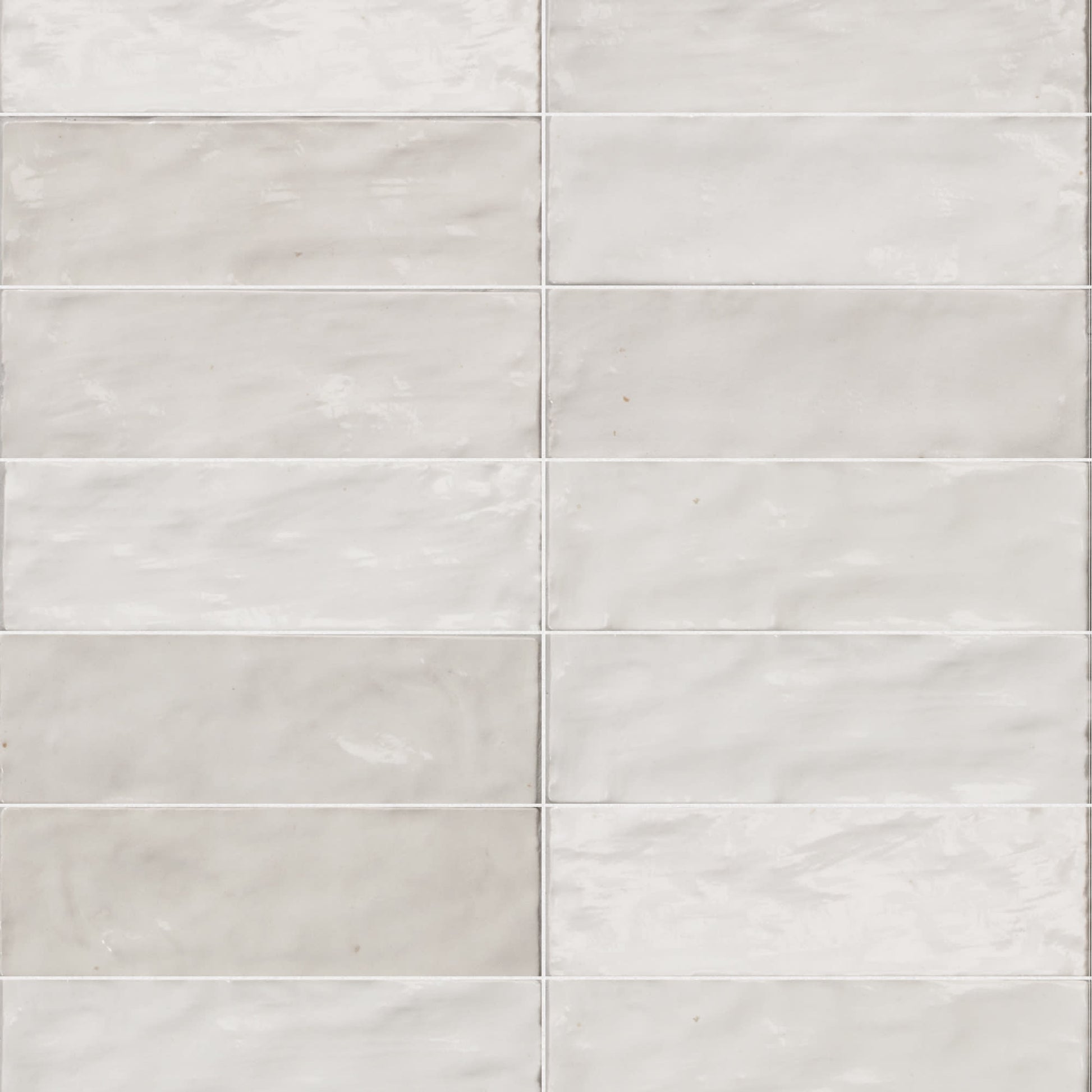 Carrelage effet Zellige Blanc 20x6,5x0,85 cm Brillant Orisel - Mur intérieur