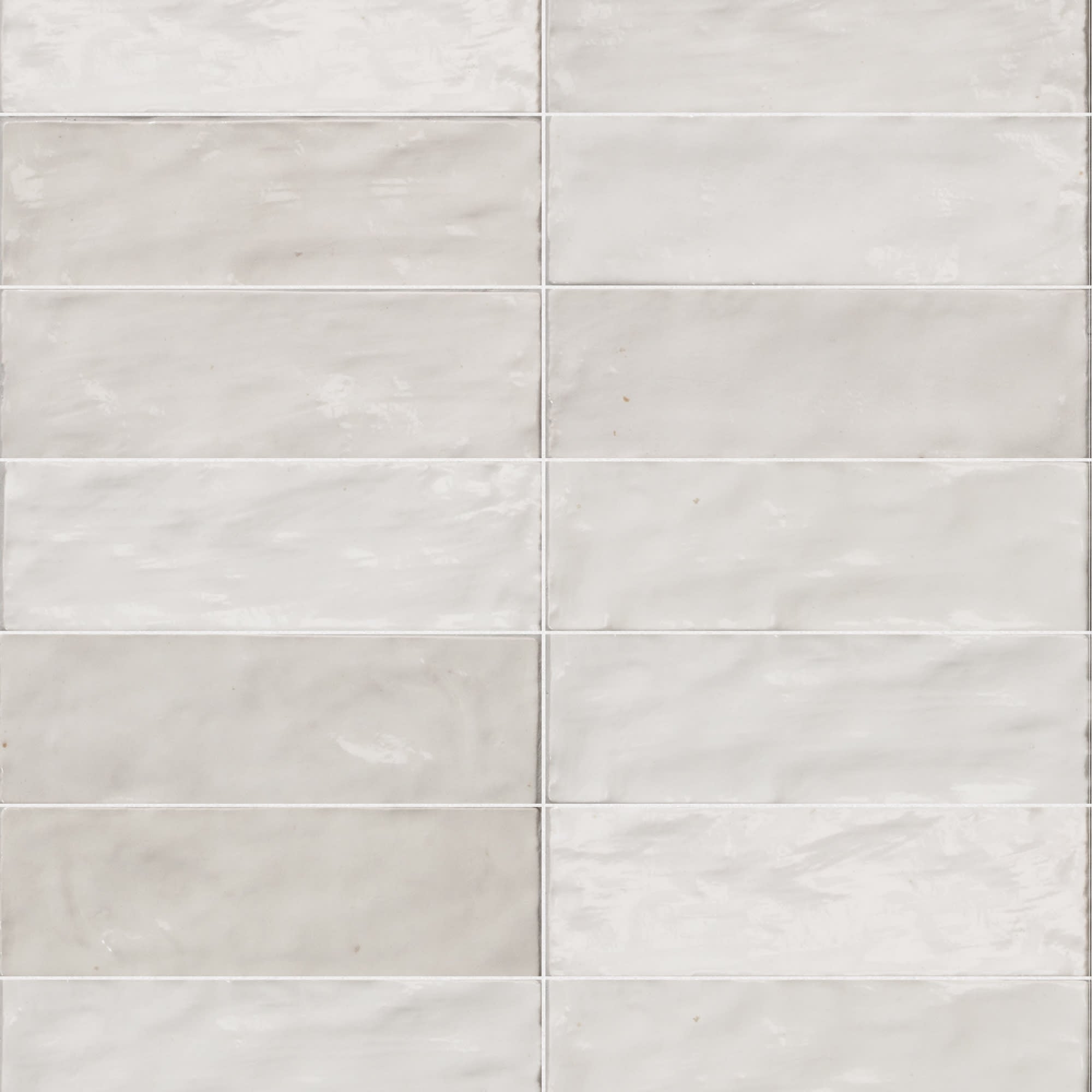Carrelage effet Zellige Blanc 20x6,5x0,85 cm Brillant Orisel - Mur intérieur