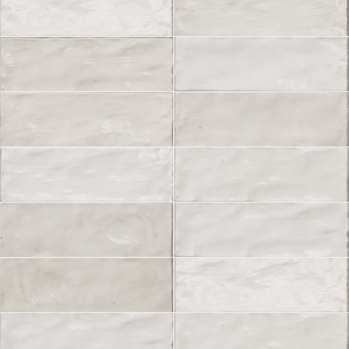 Carrelage effet Zellige Blanc 20x6,5x0,85 cm Brillant Orisel - Mur intérieur