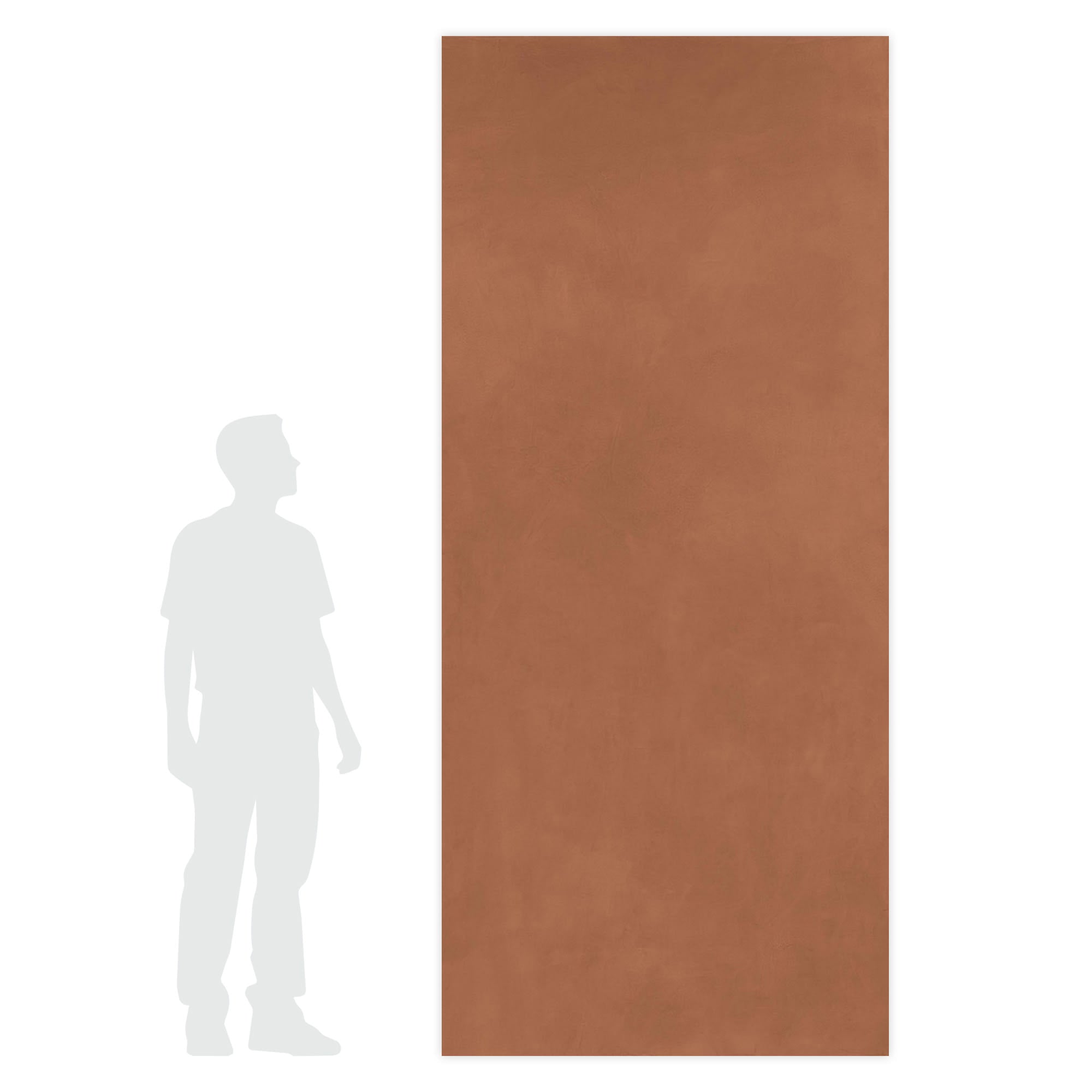 Carrelage effet Enduit Ocre Brun 278x120x0,6 cm Mat Calviro - Mur intérieur