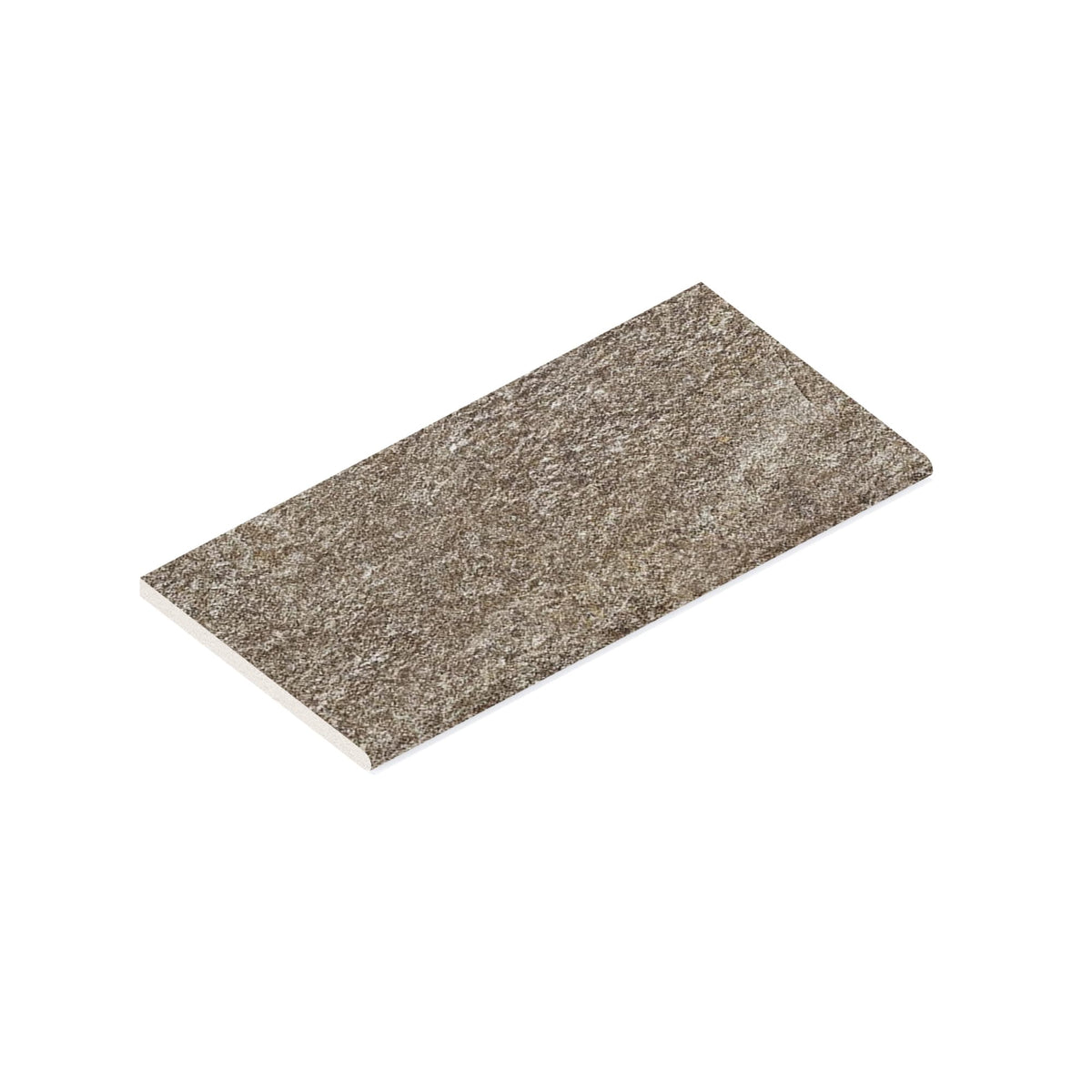 Margelle de piscine effet Pierre Quartzite Gris Roche 60x30x2 cm Bord 1/2 Rond Salvero