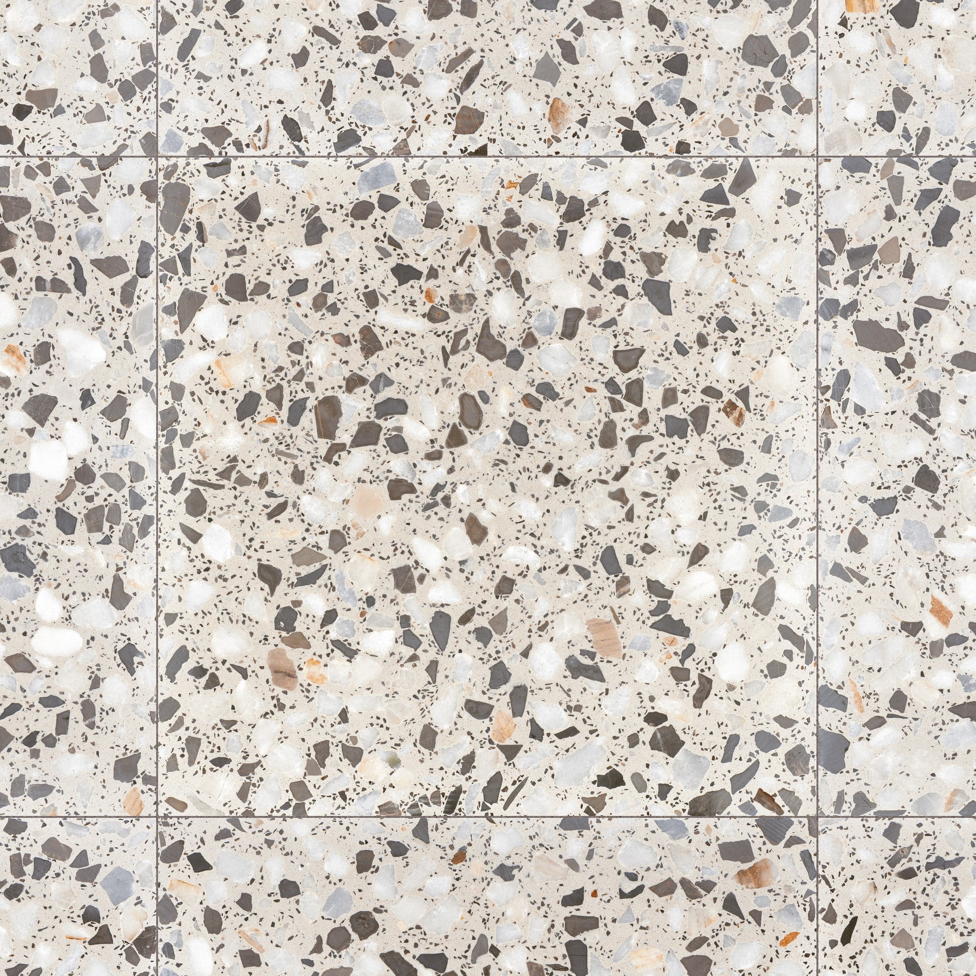 Carrelage Vintage effet Terrazzo Multicolore 45,2x45,2x0,95 cm Arelate - Sol et mur intérieur
