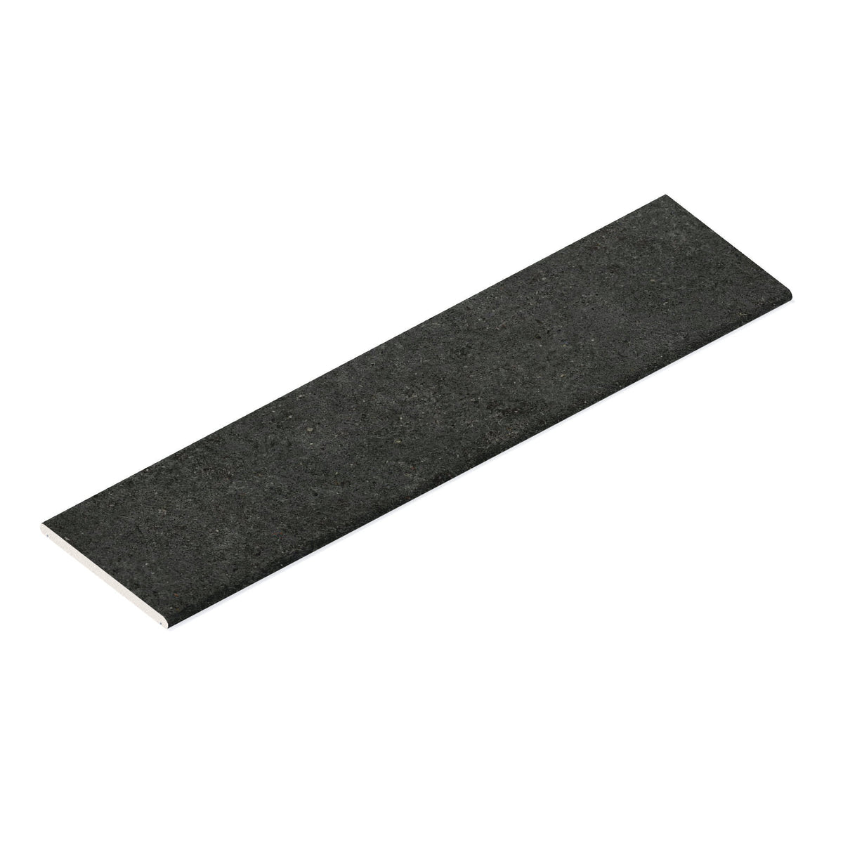 Couvertine effet Pierre Calcaire Gris Carbone 120x30x2 cm Bord 1/2 Rond Double Larmier Domella