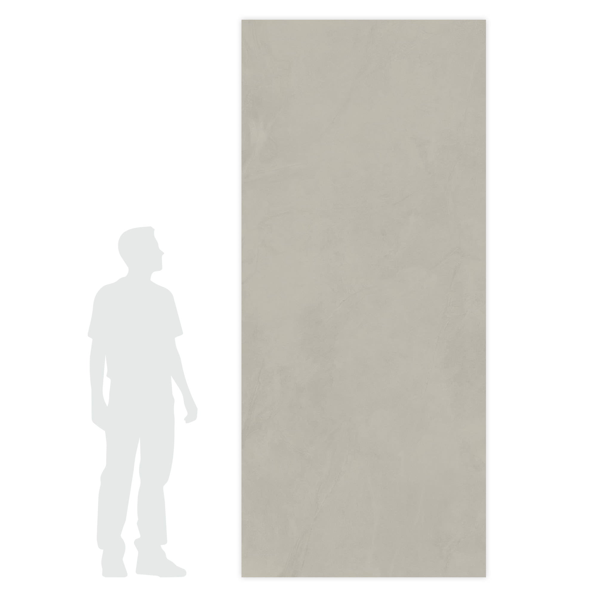 Carrelage effet Enduit Gris Perle 278x120x0,6 cm Mat Calviro - Mur intérieur