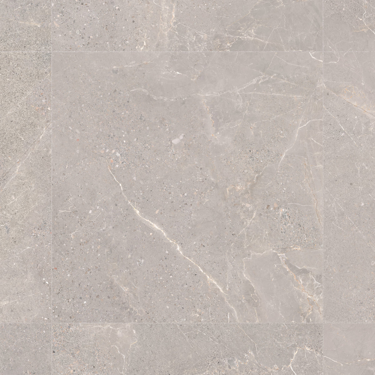 Carrelage effet Pierre Gris Silver 60x60x0,9 cm In&Out Torvane - Sol et mur intérieur et Sol extérieur
