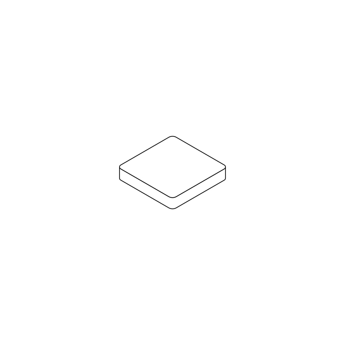Lot de 4 angles de grille de caniveau de terrasse invisible effet Terre cuite Beige 62,6x12,5 cm Portofino - Système AquaCérame