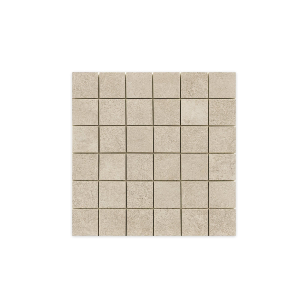 Mosaïque effet Béton Beige Sable 30x30x0,9 cm Sorelan - Sol et mur intérieur