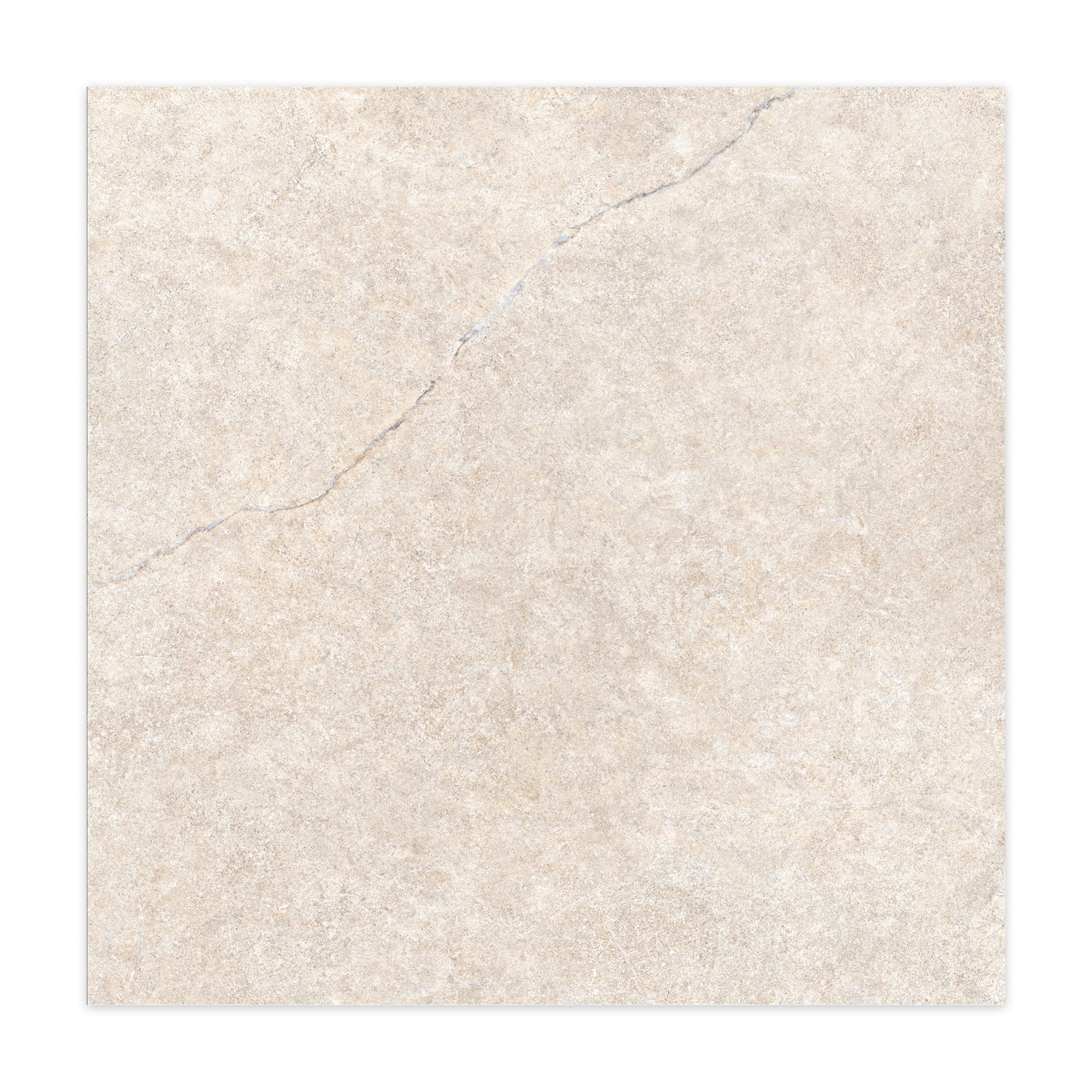 Carrelage effet Pierre Beige Coquille 100x100x2 cm Torvane - Sol extérieur