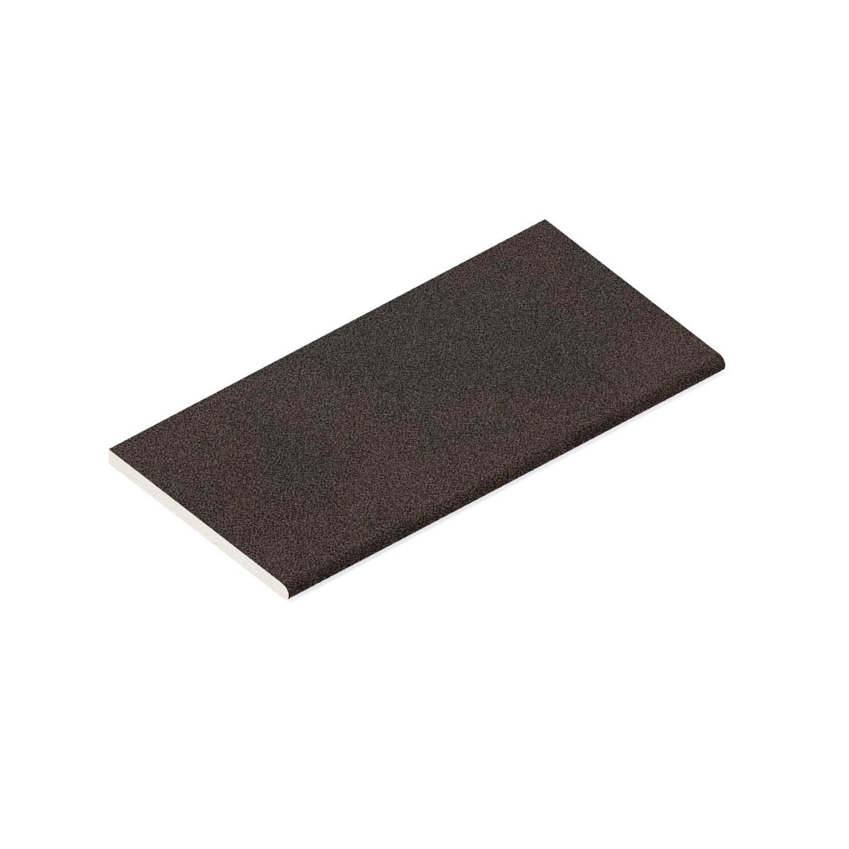 Margelle de piscine effet Béton Brun Cuir 60x30x2 cm Bord 1/2 Rond Vetrano
