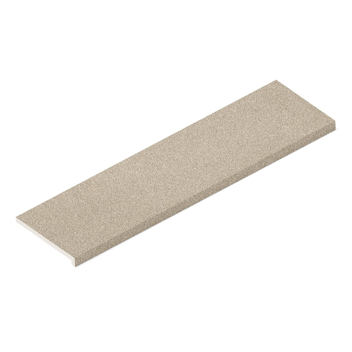 Margelle de piscine effet Béton Beige Crème 120x33x2 cm Bord Droit avec retombée Vetrano