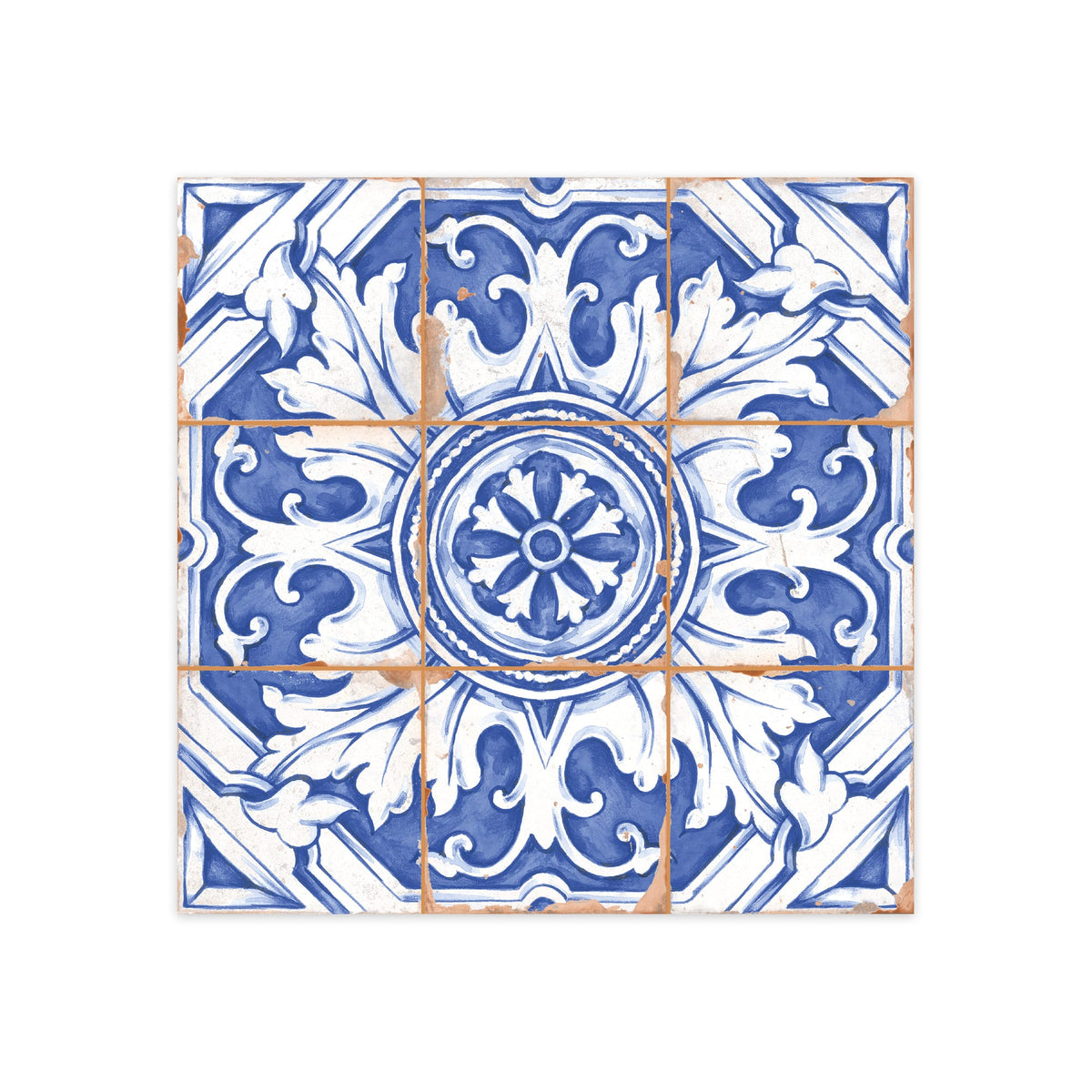 Carrelage Vintage Bleu Petra 33x33x0,95 cm Castelia - Mur intérieur