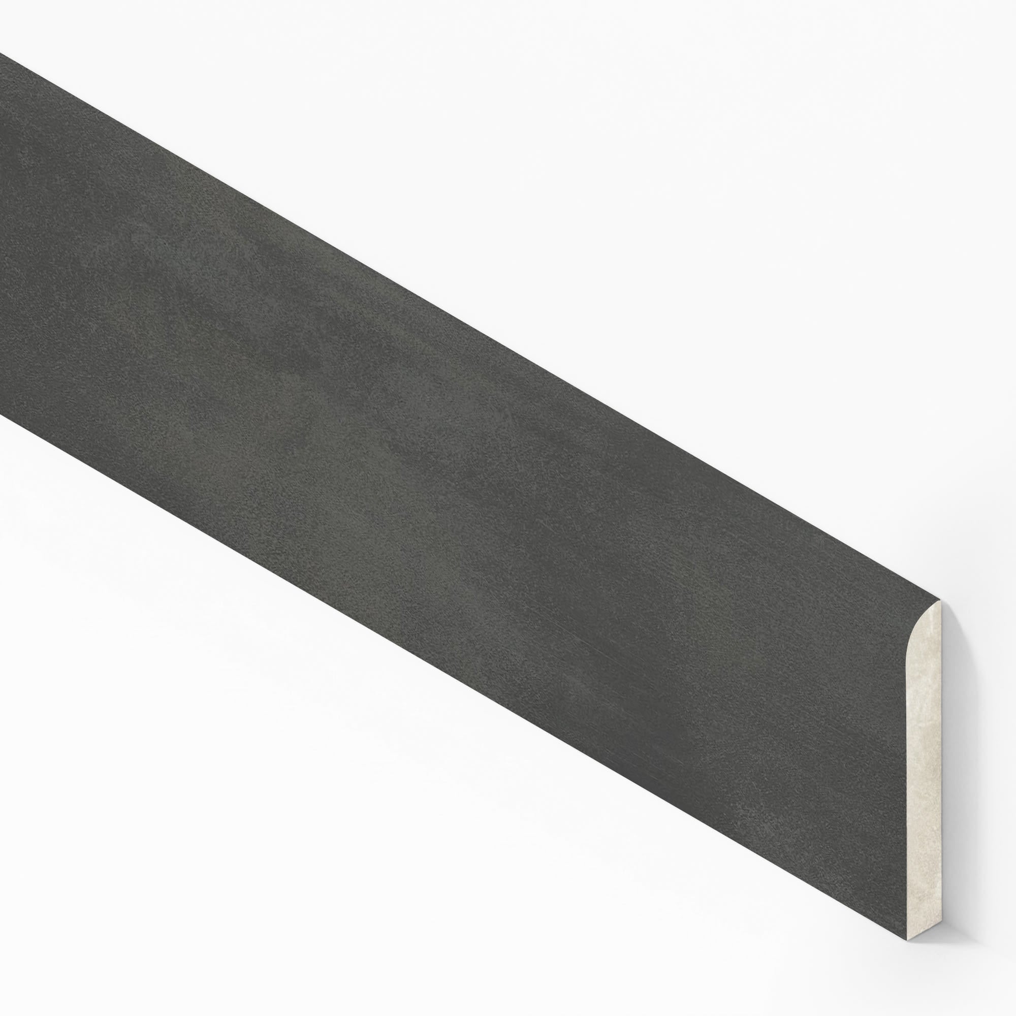 Plinthe carrelage effet Béton Gris Nuit 80x7,2 cm Mat Gravino