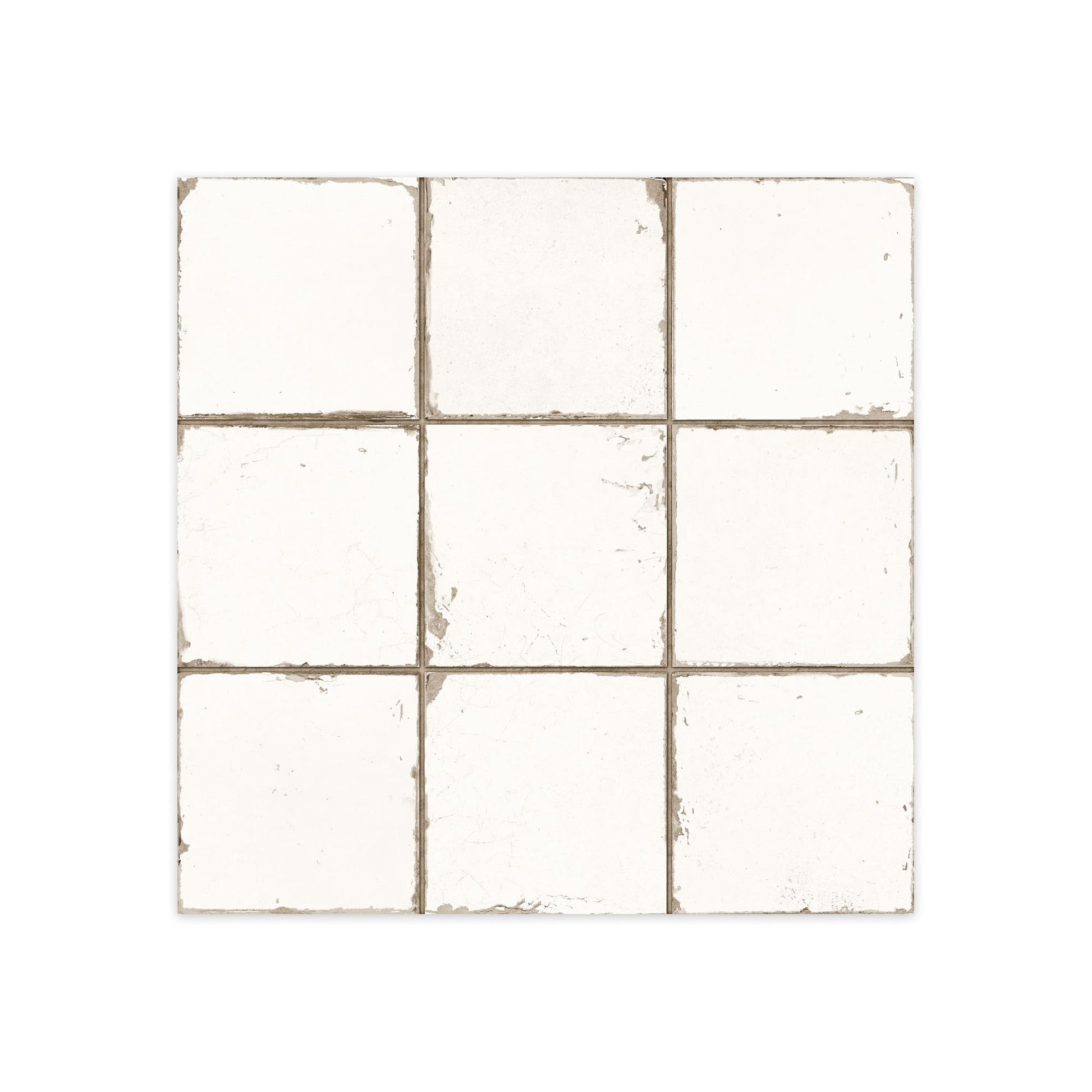 Carrelage Vintage Blanc 33x33x0,95 cm Vintara - Sol et mur intérieur