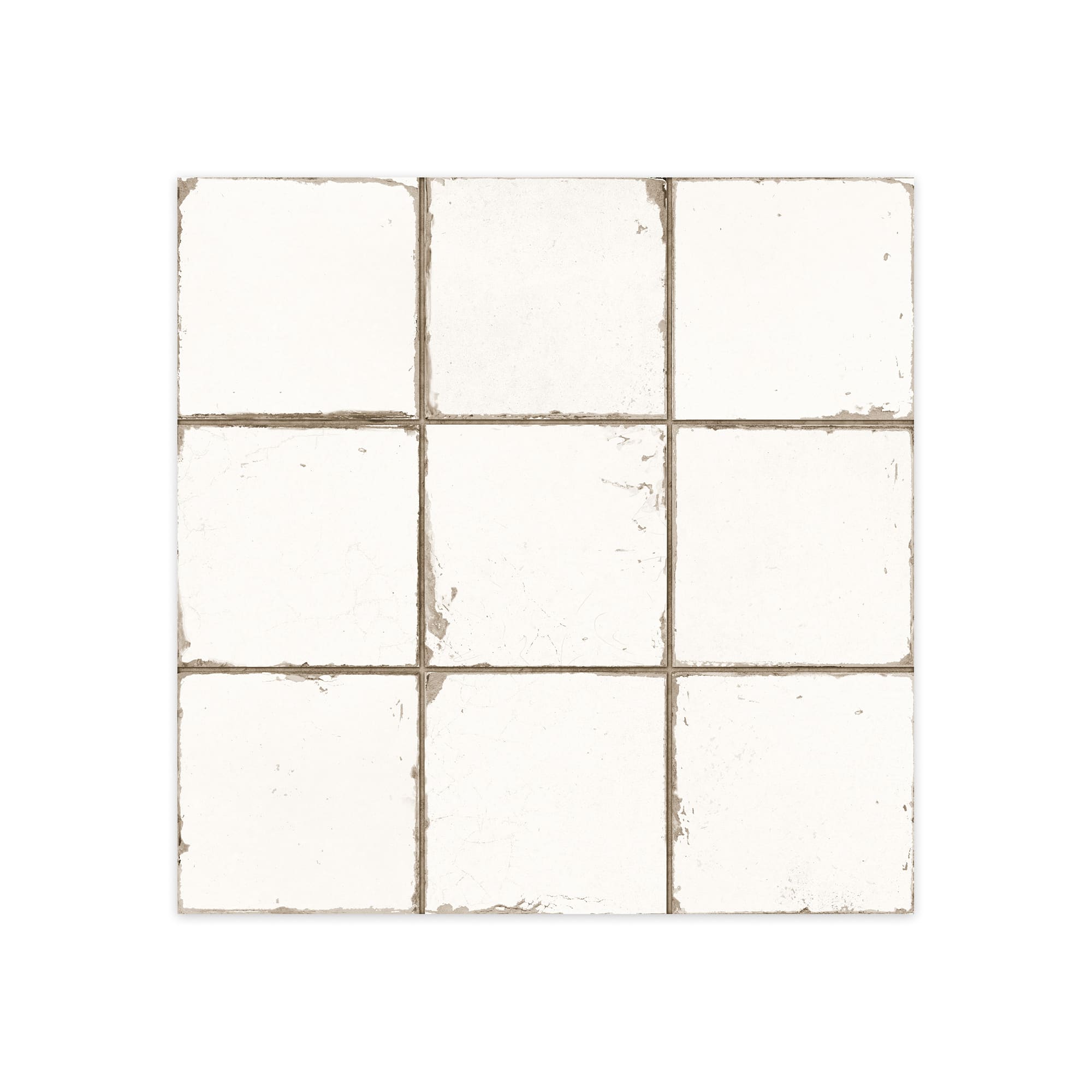 Carrelage Vintage Blanc 33x33x0,95 cm Vintara - Sol et mur intérieur