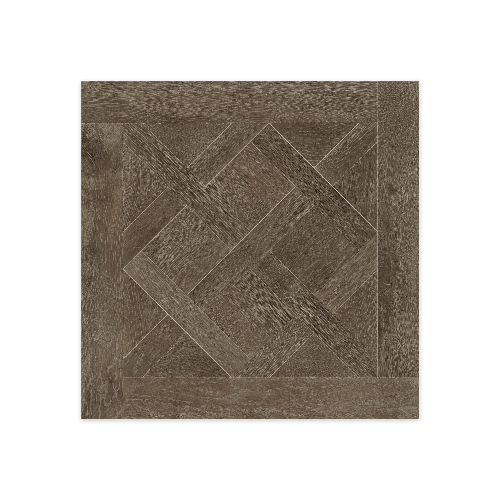 Carrelage effet Parquet Bois Chêne Brun Versailles 90x90x0,9 cm Trianon - Sol intérieur
