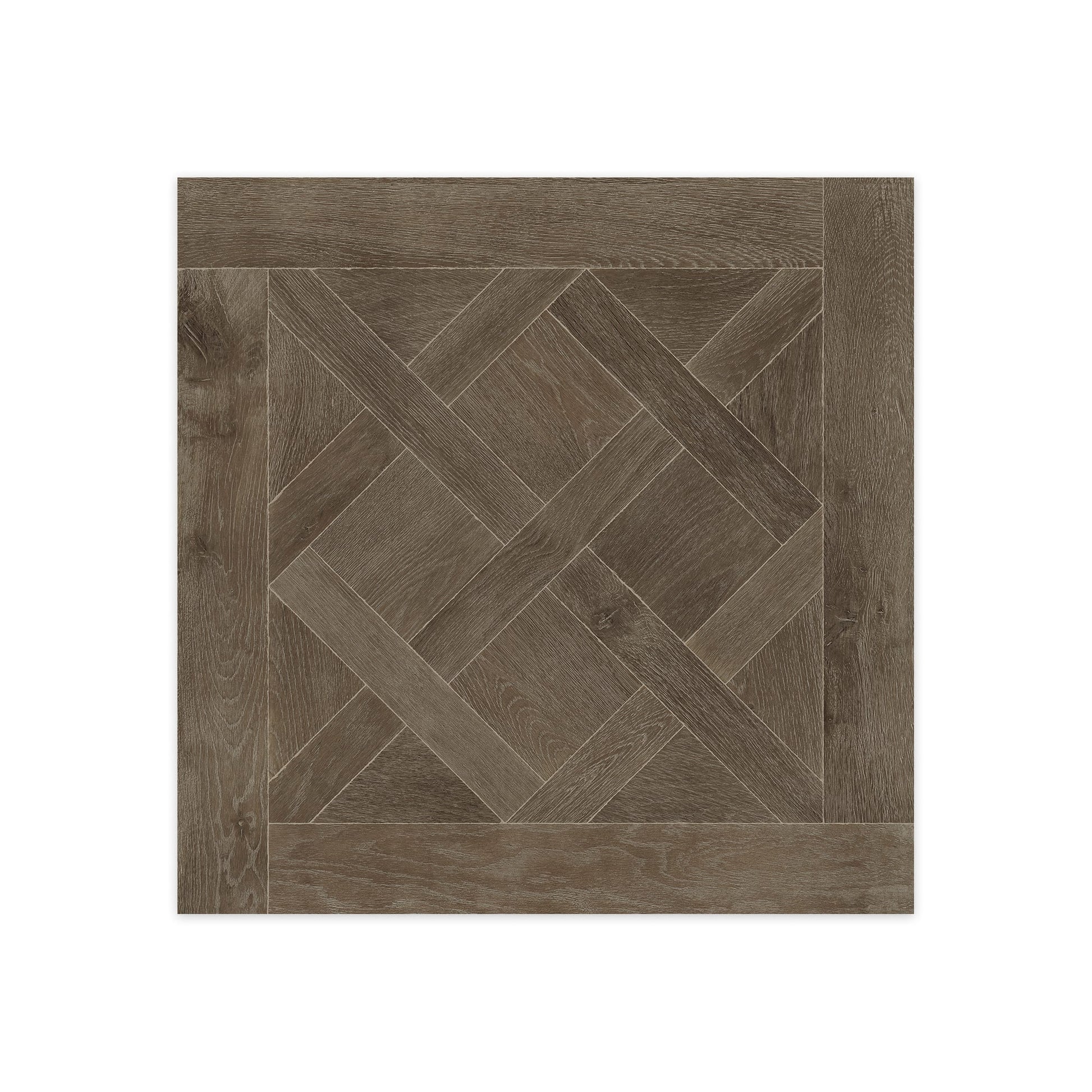 Carrelage effet Parquet Bois Chêne Brun Versailles 90x90x0,9 cm Trianon - Sol intérieur