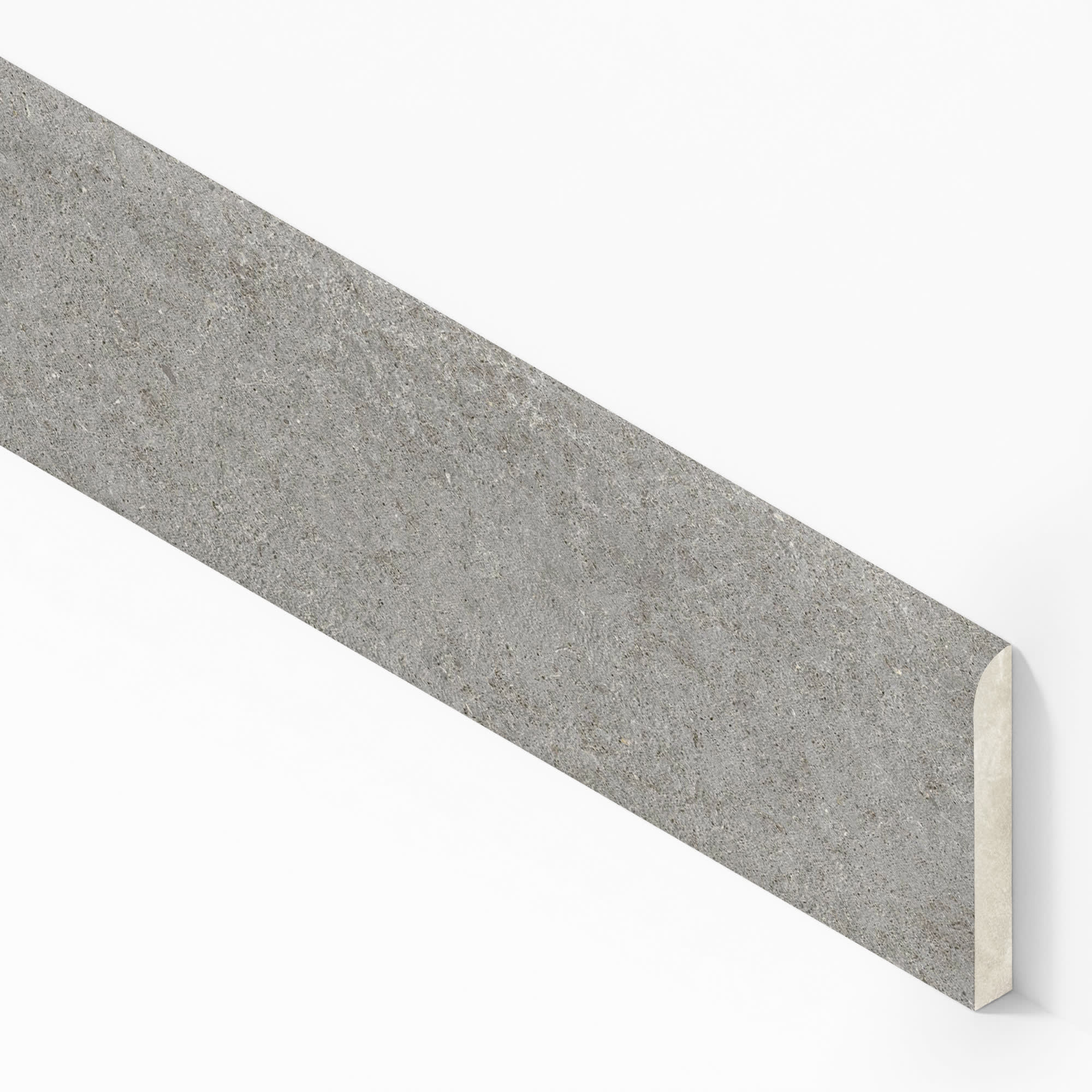 Plinthe carrelage effet Pierre Calcaire Gris Cendré 80x7,2 cm Mat Domella